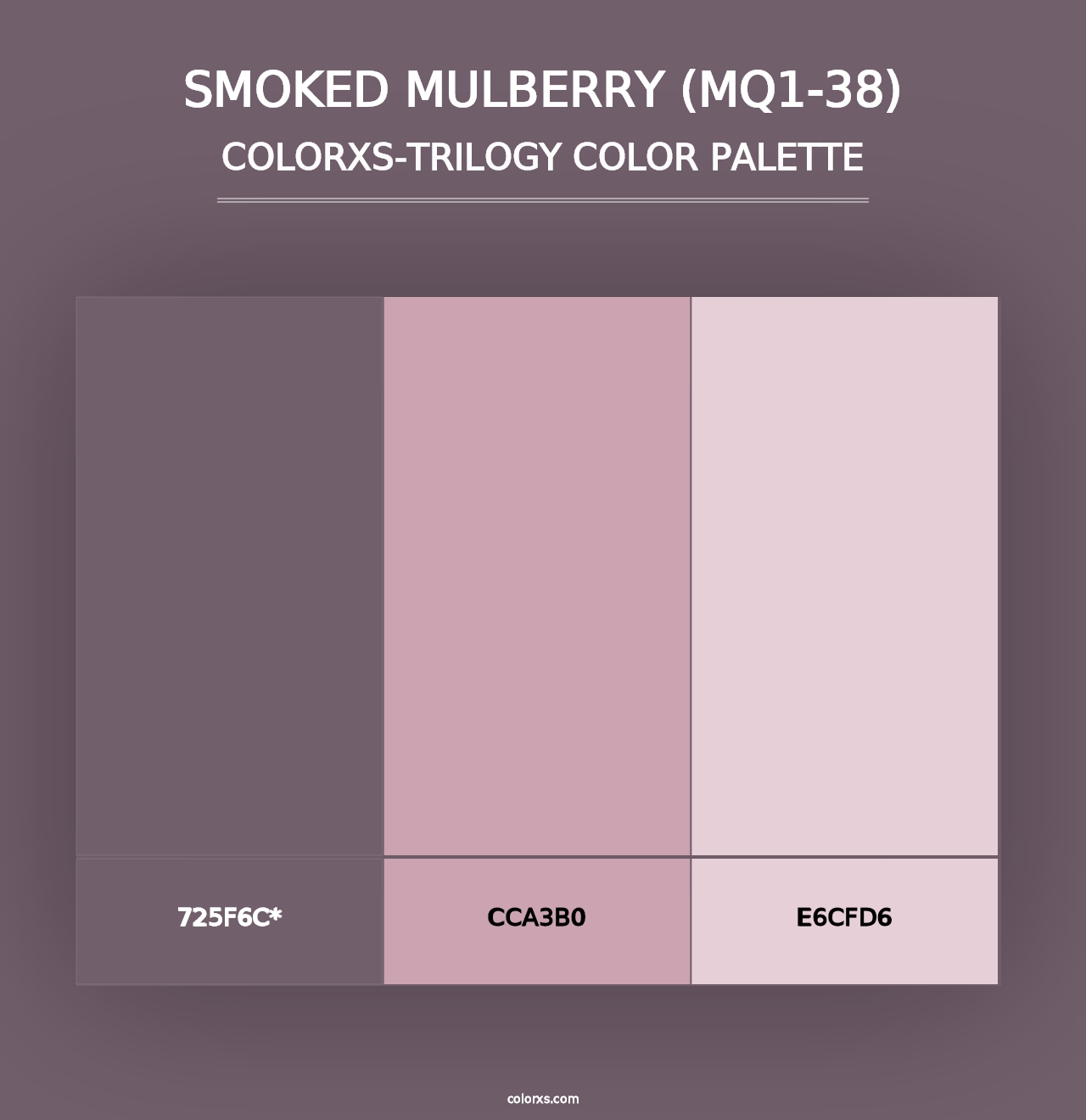 Smoked Mulberry (MQ1-38) - Colorxs Trilogy Palette