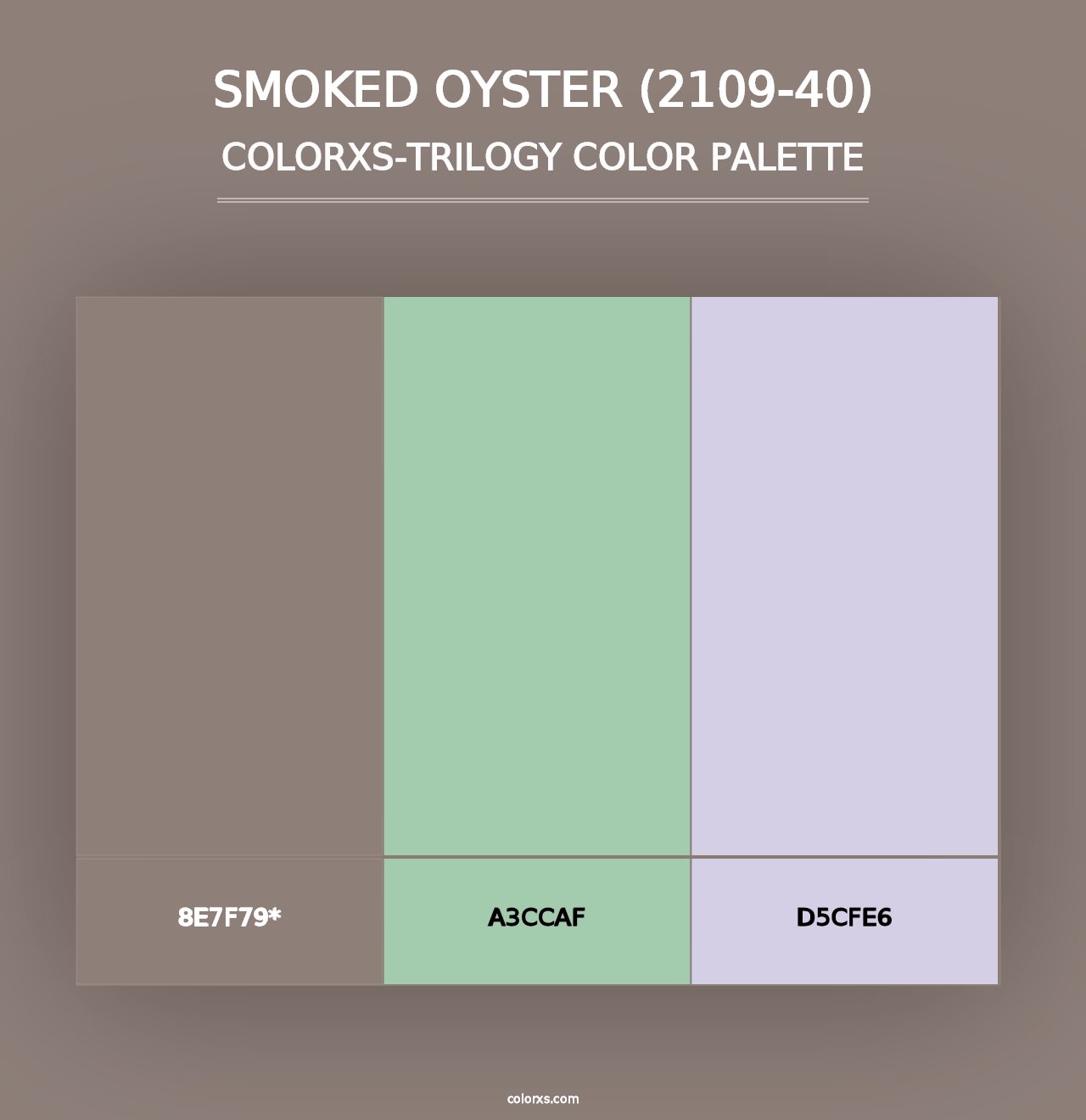 Smoked Oyster (2109-40) - Colorxs Trilogy Palette