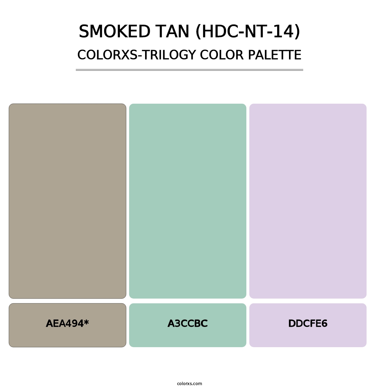 Smoked Tan (HDC-NT-14) - Colorxs Trilogy Palette