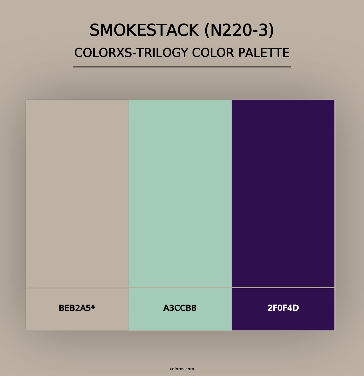 Smokestack (N220-3) - Colorxs Trilogy Palette