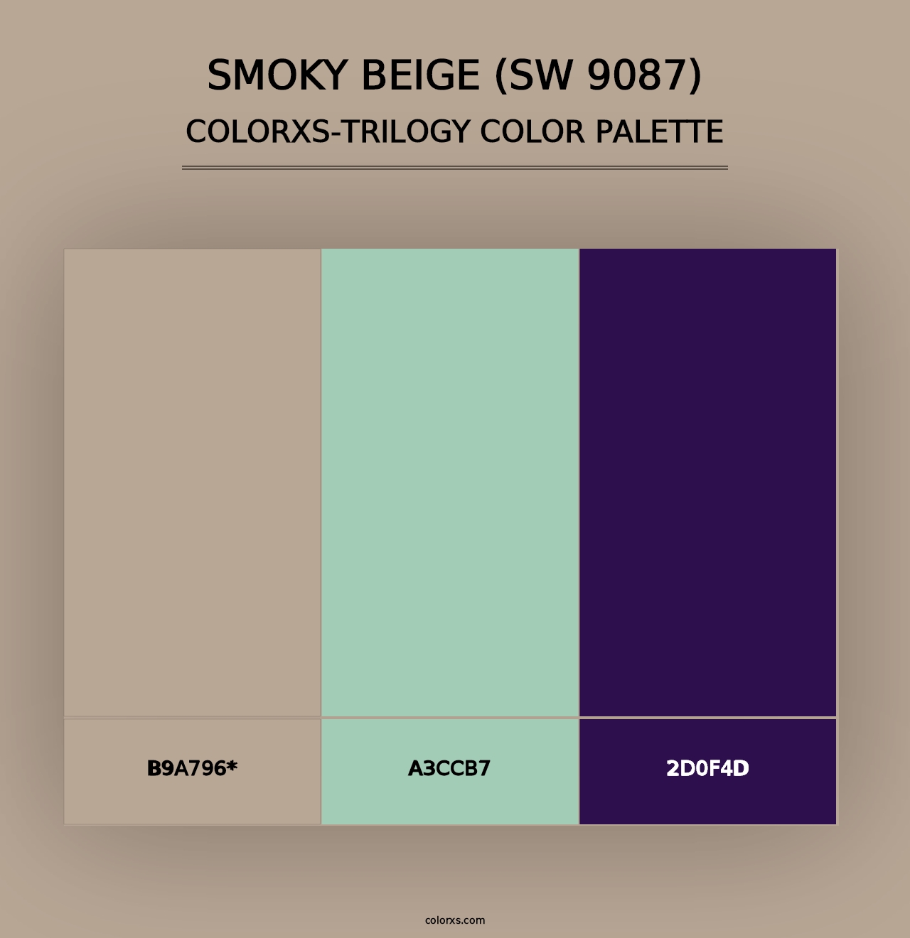 Smoky Beige (SW 9087) - Colorxs Trilogy Palette