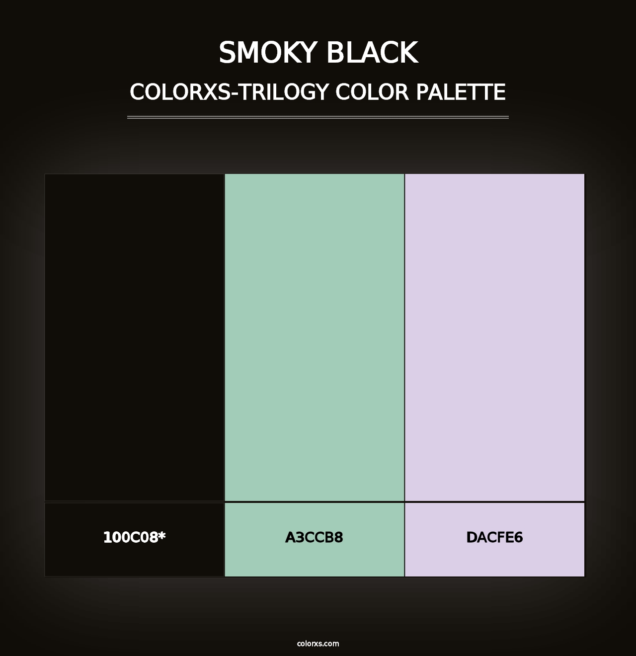 Smoky Black - Colorxs Trilogy Palette