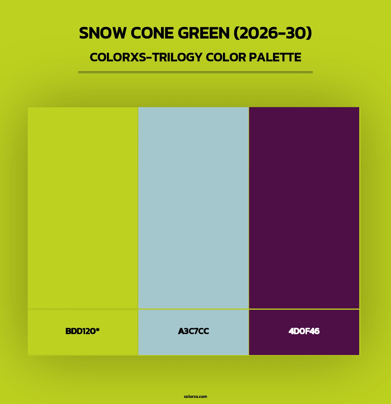 Snow Cone Green (2026-30) - Colorxs Trilogy Palette