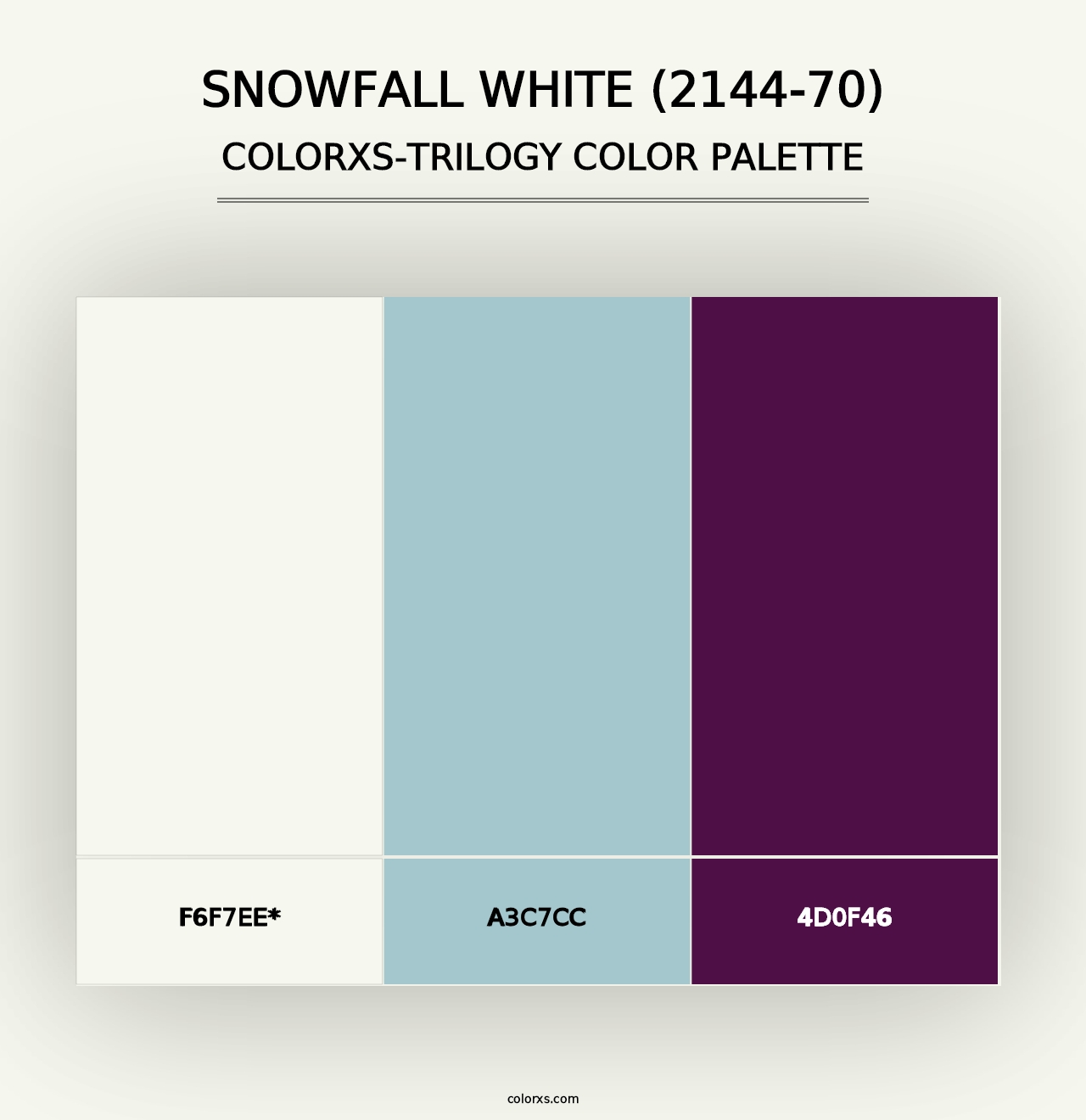 Snowfall White (2144-70) - Colorxs Trilogy Palette