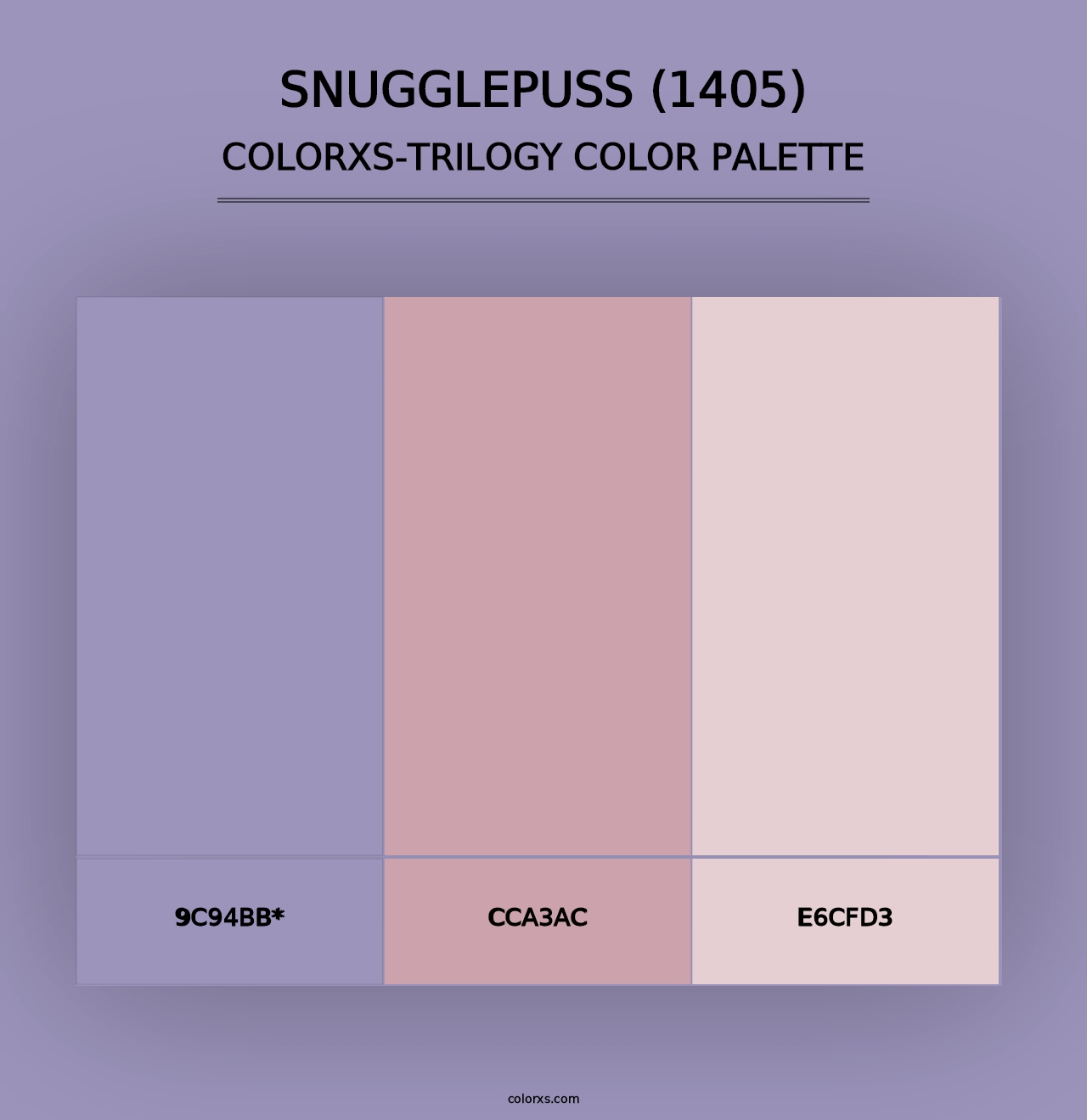 Snugglepuss (1405) - Colorxs Trilogy Palette