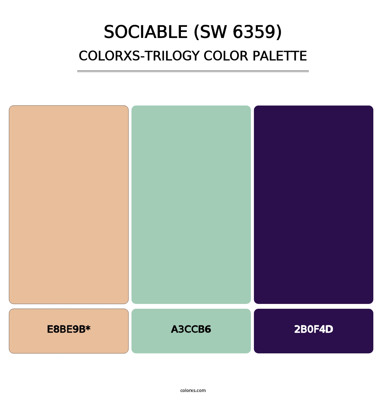 Sociable (SW 6359) - Colorxs Trilogy Palette