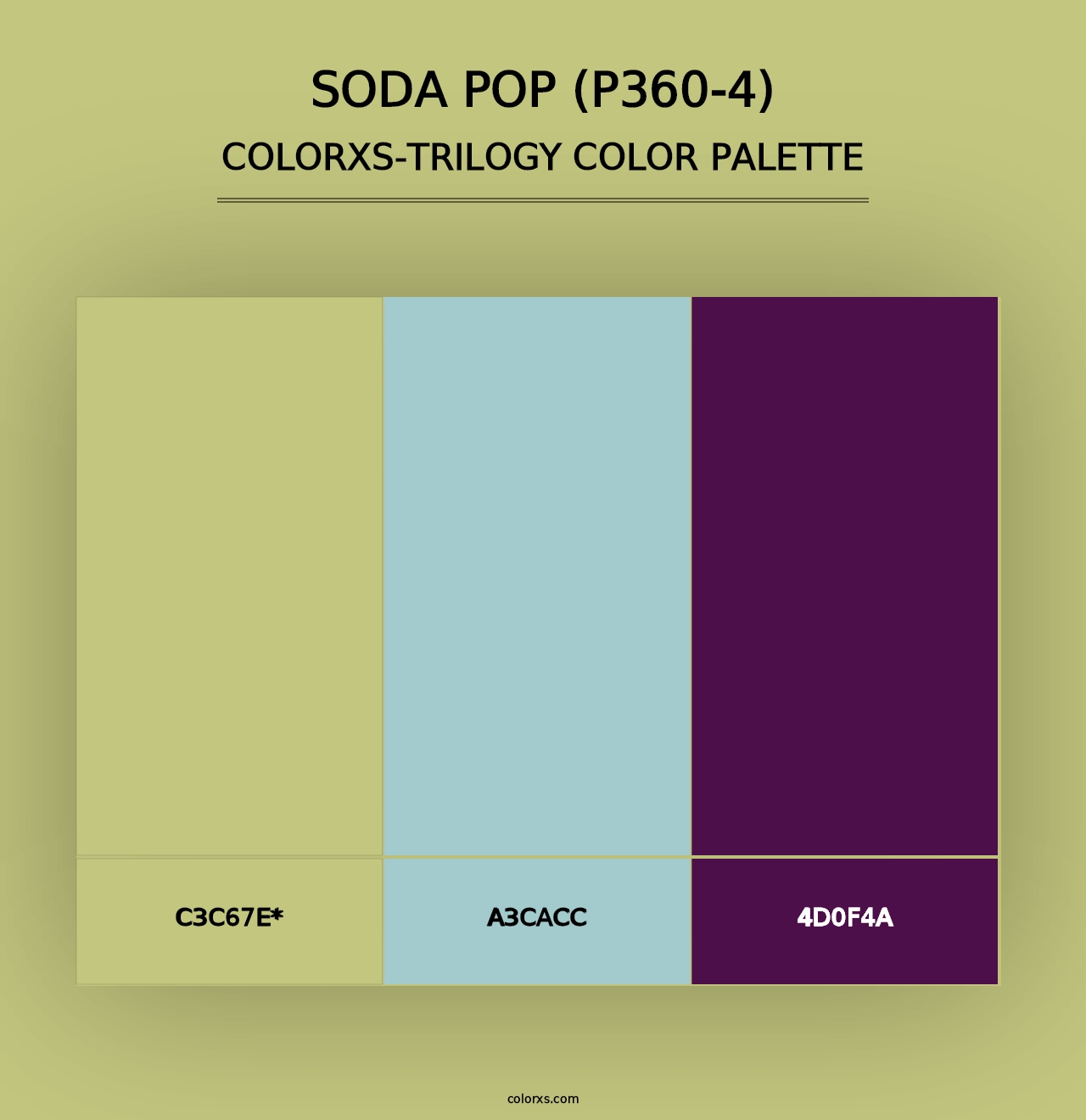 Soda Pop (P360-4) - Colorxs Trilogy Palette