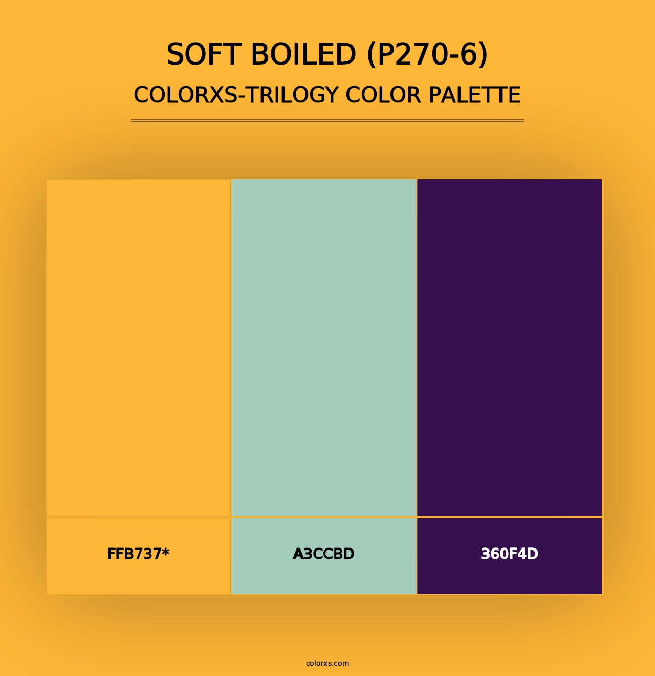 Soft Boiled (P270-6) - Colorxs Trilogy Palette