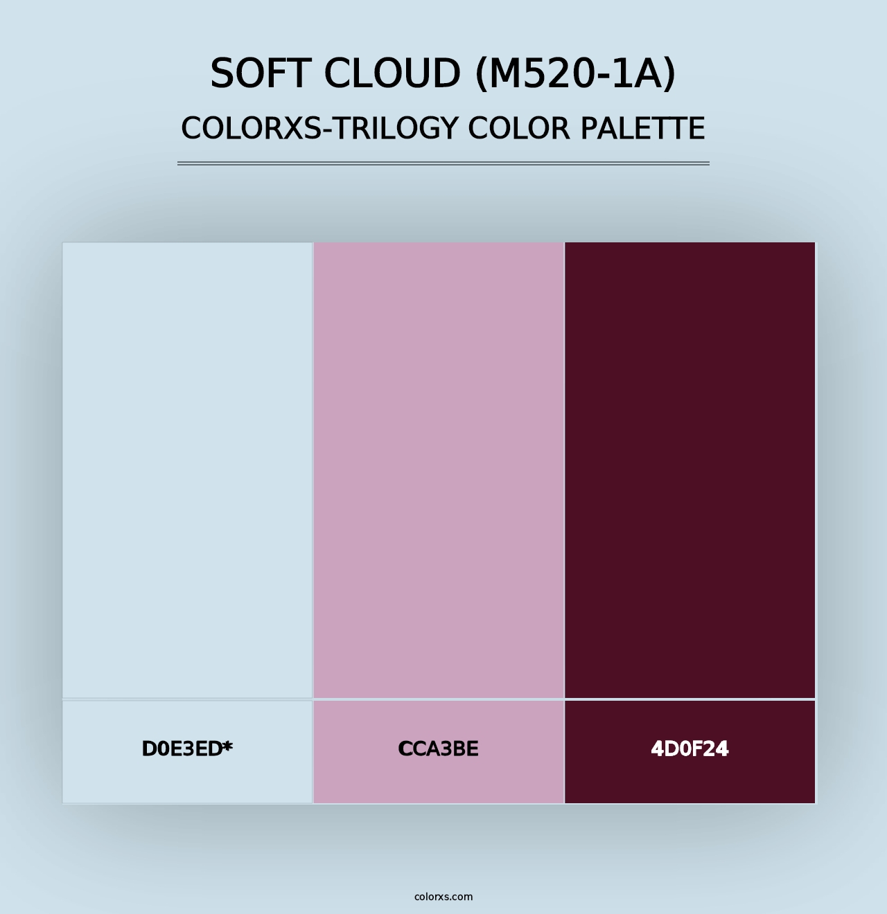 Soft Cloud (M520-1A) - Colorxs Trilogy Palette