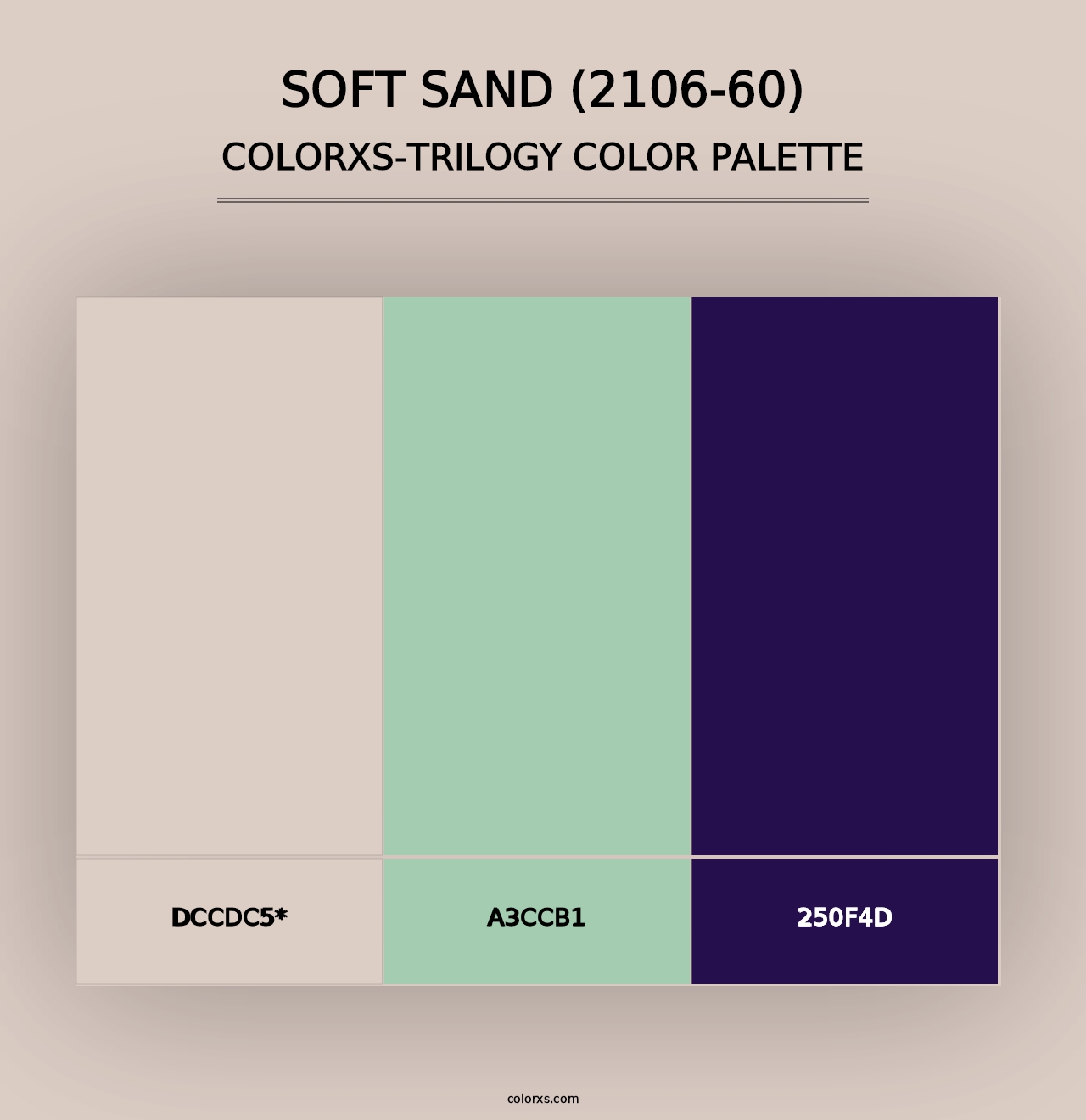 Soft Sand (2106-60) - Colorxs Trilogy Palette