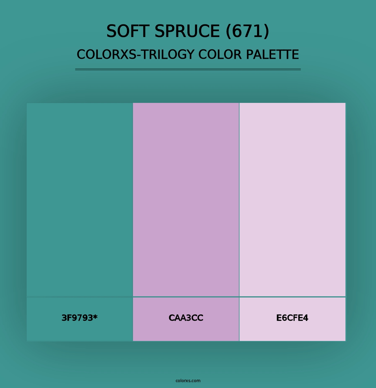 Soft Spruce (671) - Colorxs Trilogy Palette