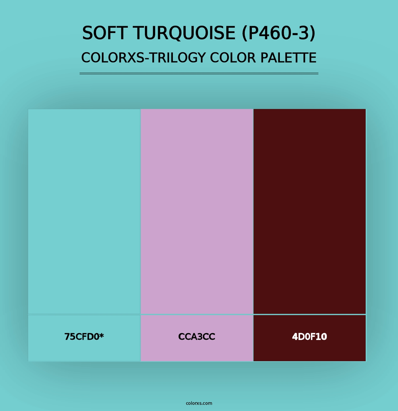 Soft Turquoise (P460-3) - Colorxs Trilogy Palette