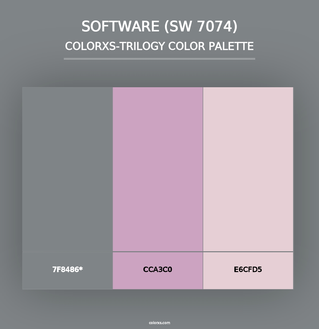 Software (SW 7074) - Colorxs Trilogy Palette