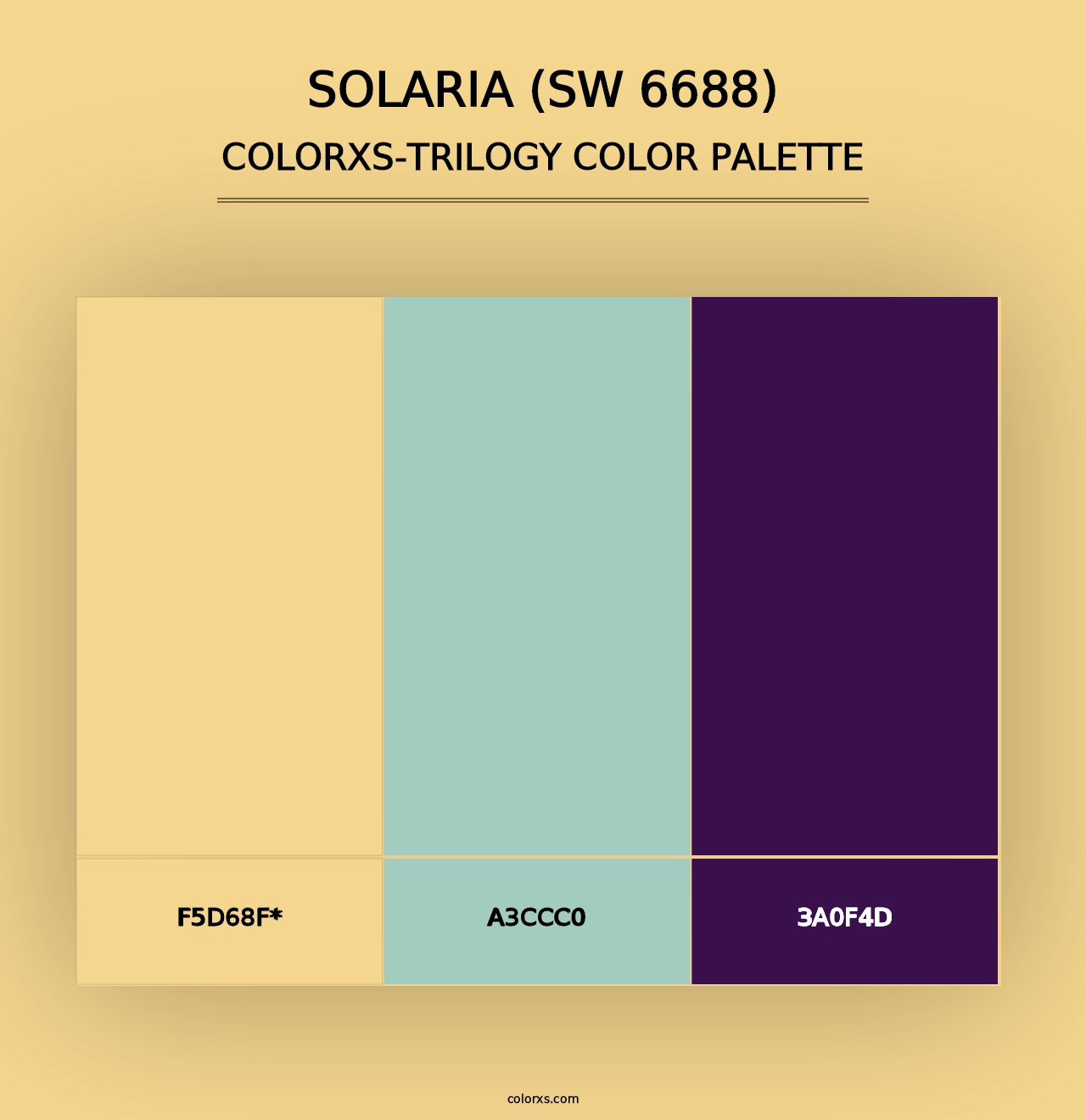 Solaria (SW 6688) - Colorxs Trilogy Palette