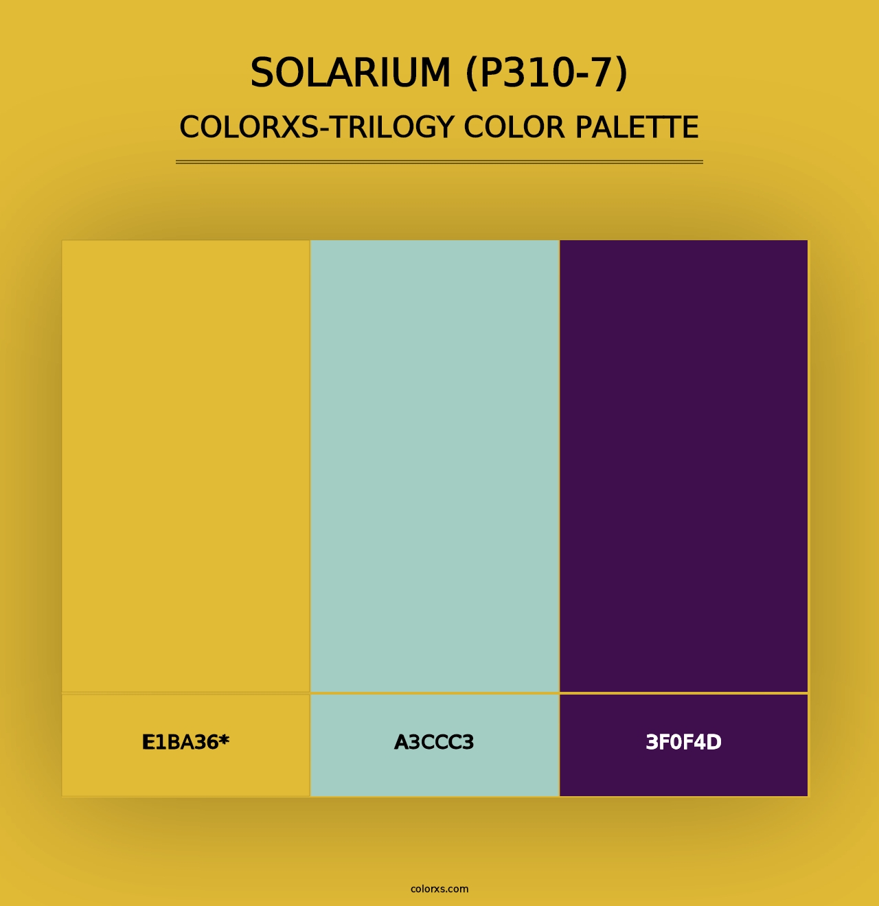 Solarium (P310-7) - Colorxs Trilogy Palette