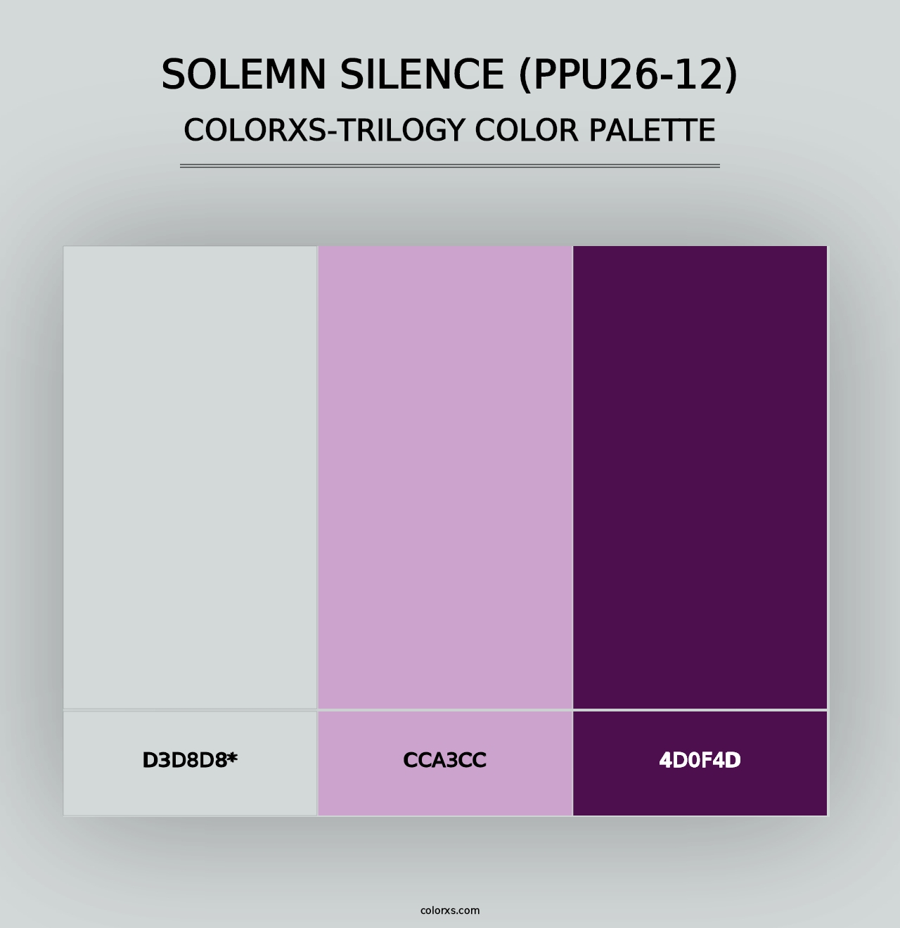 Solemn Silence (PPU26-12) - Colorxs Trilogy Palette