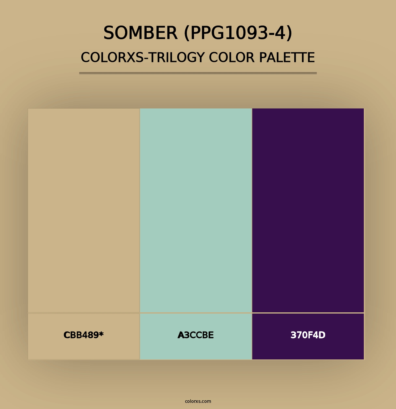 Somber (PPG1093-4) - Colorxs Trilogy Palette