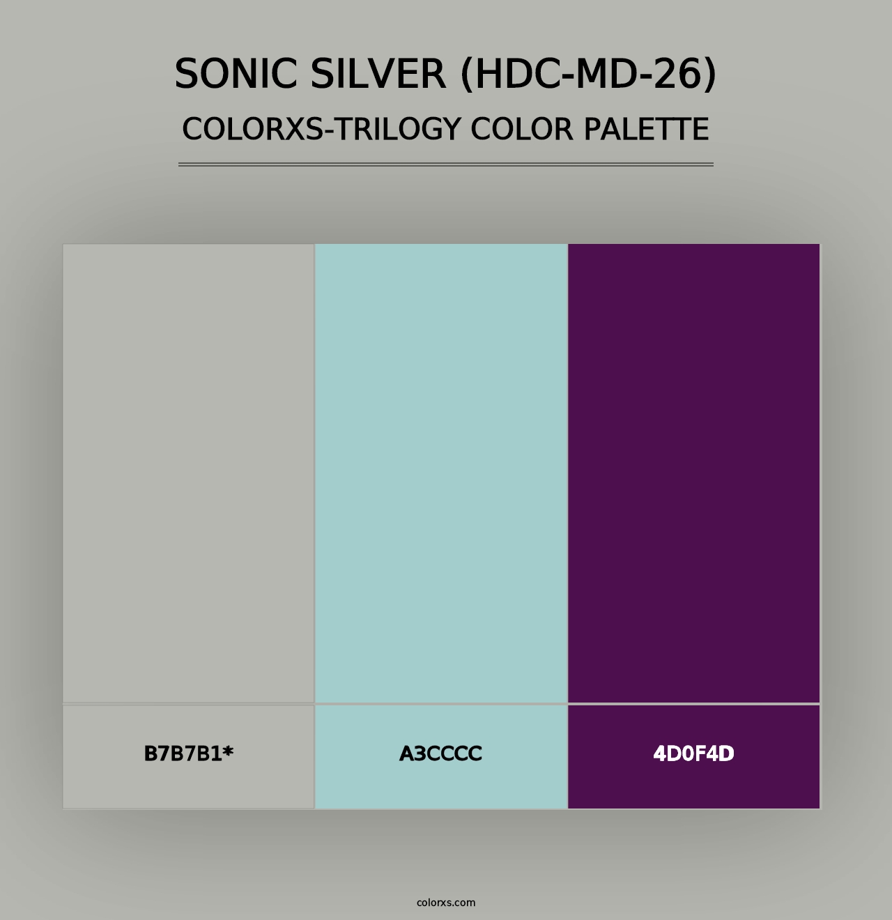 Sonic Silver (HDC-MD-26) - Colorxs Trilogy Palette