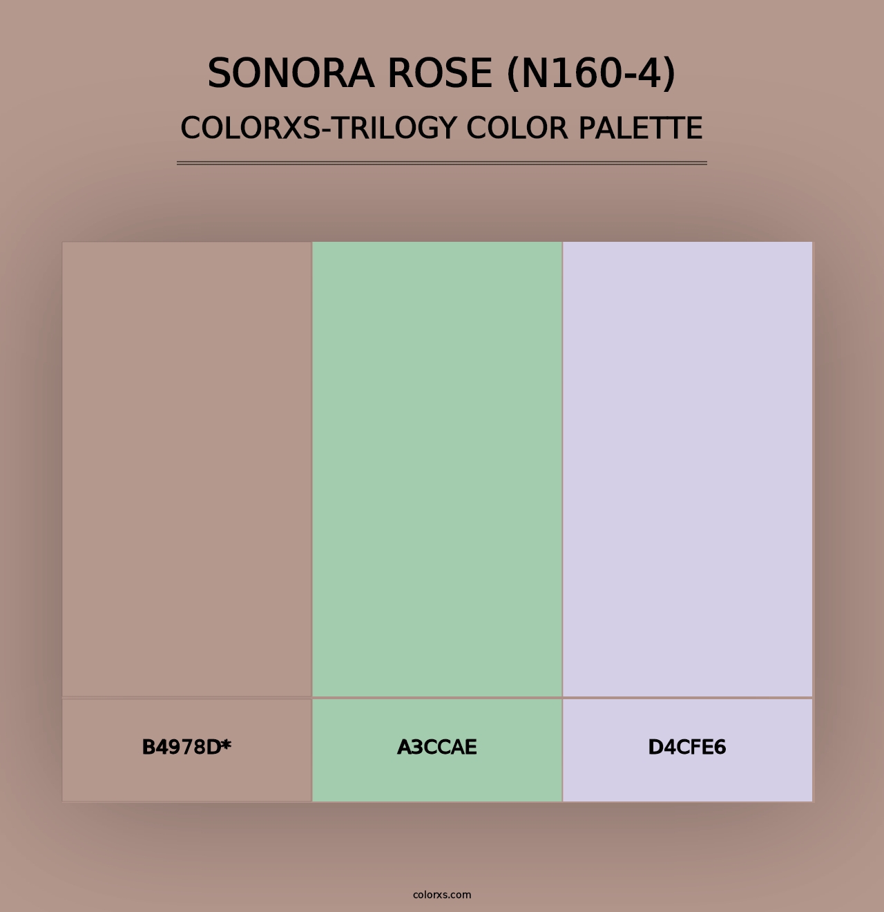 Sonora Rose (N160-4) - Colorxs Trilogy Palette