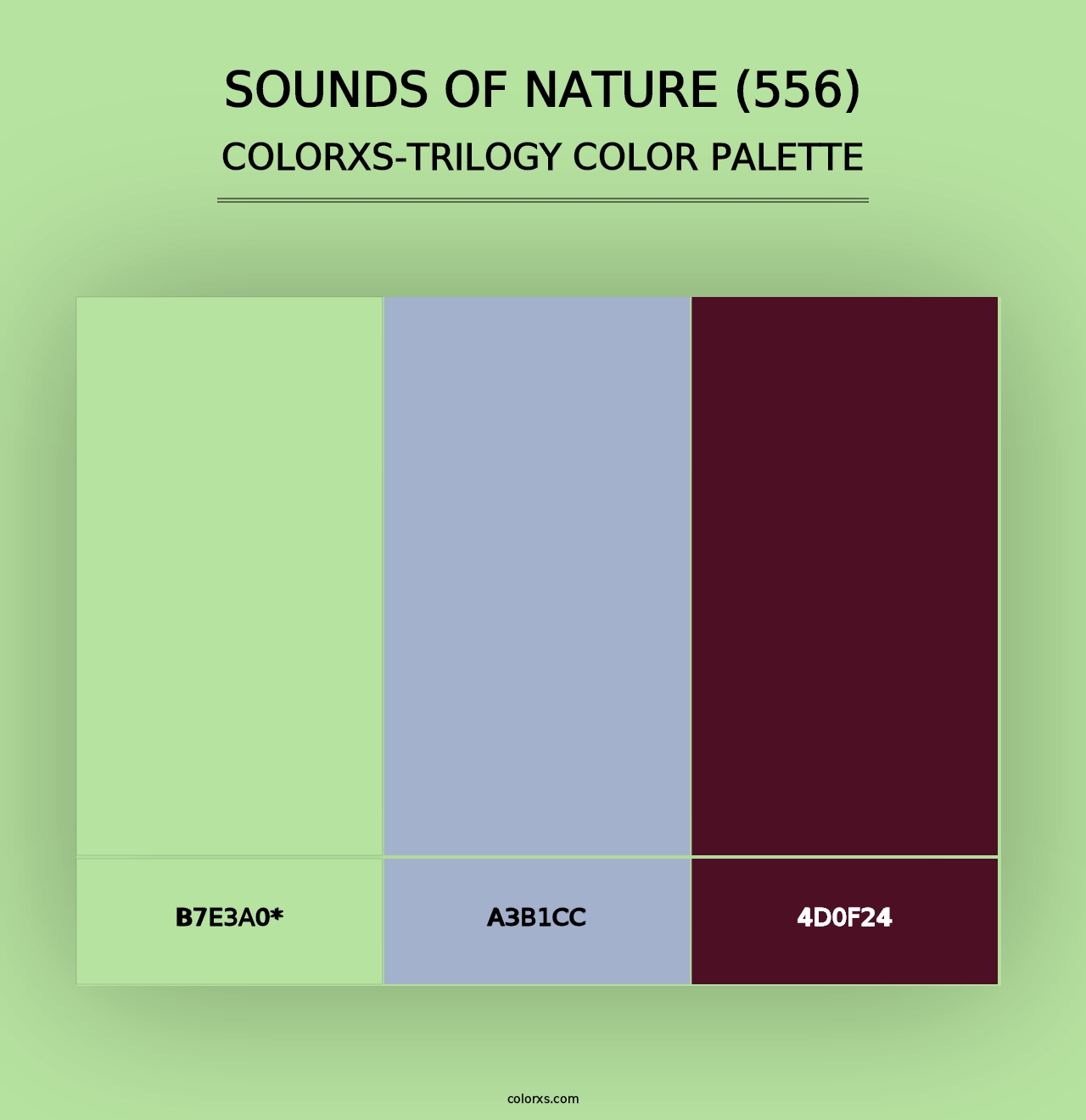 Sounds of Nature (556) - Colorxs Trilogy Palette