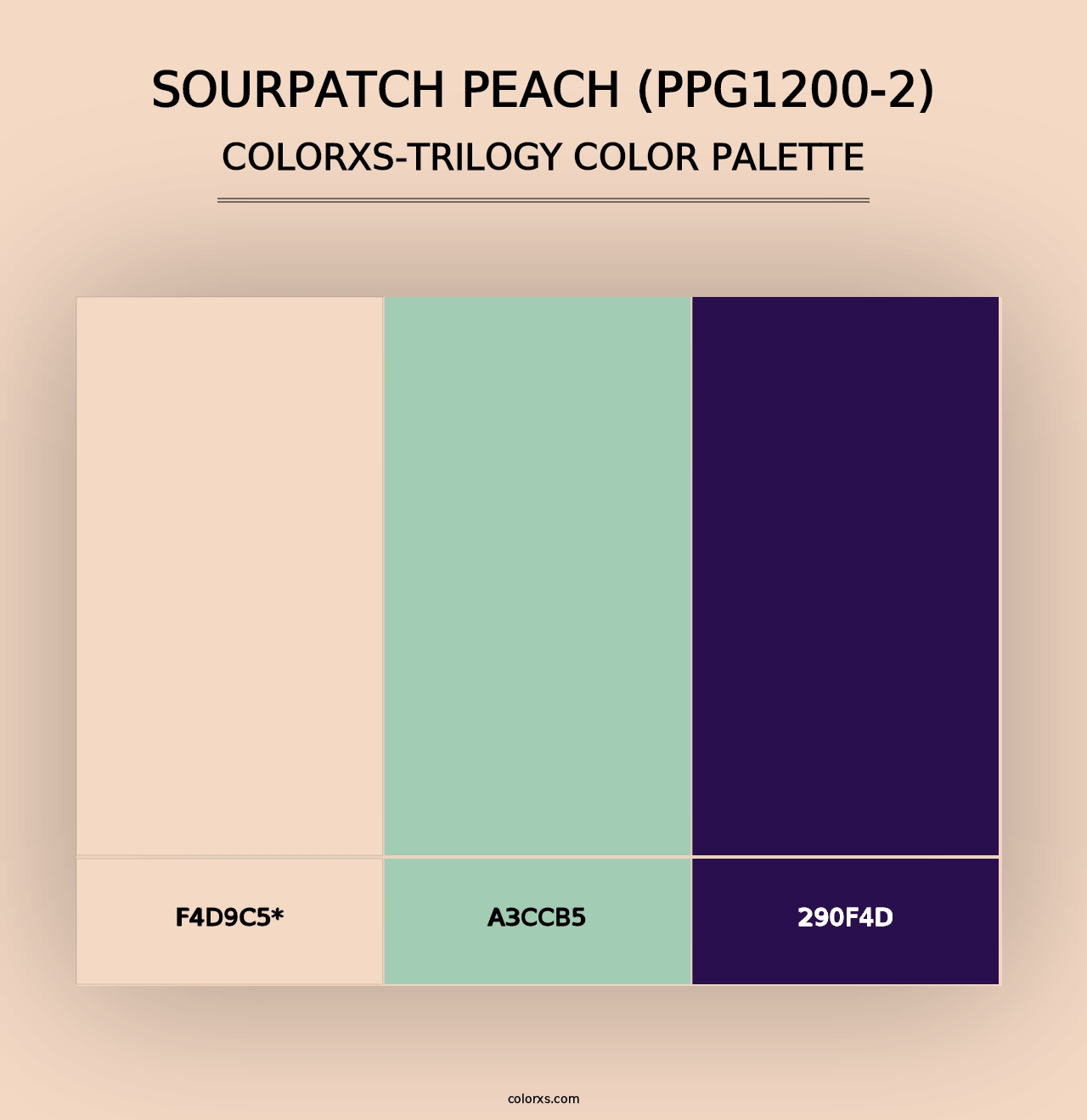 Sourpatch Peach (PPG1200-2) - Colorxs Trilogy Palette