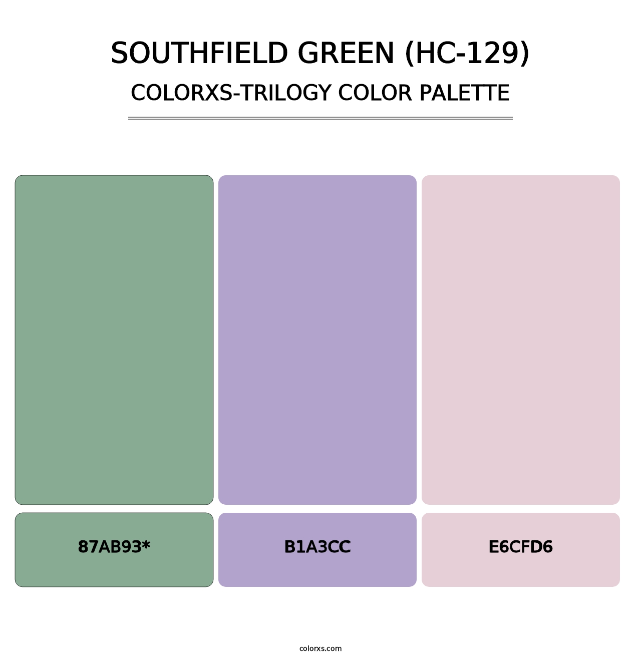 Southfield Green (HC-129) - Colorxs Trilogy Palette