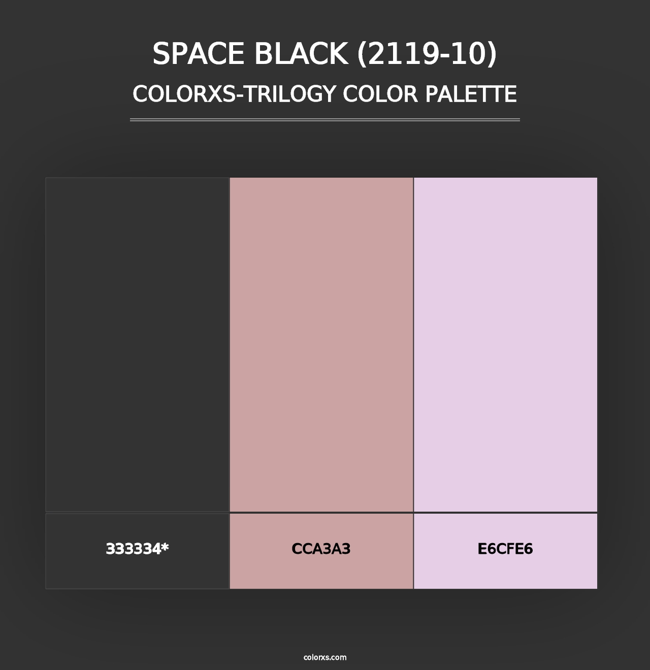 Space Black (2119-10) - Colorxs Trilogy Palette