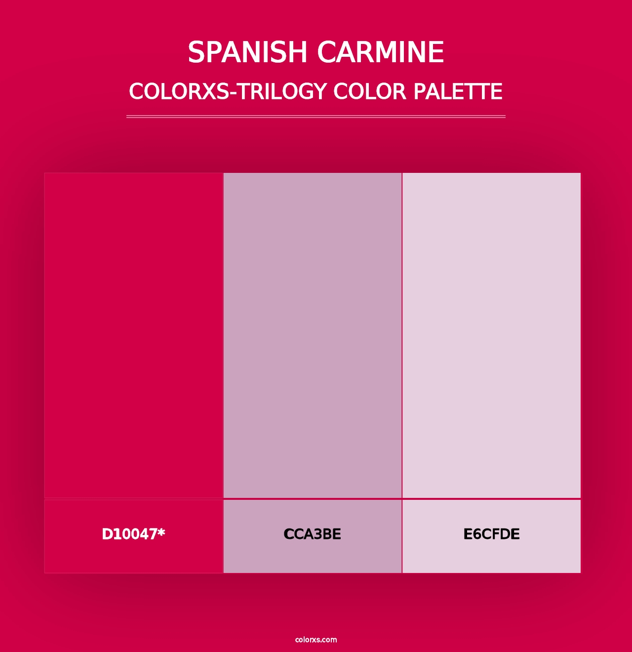 Spanish Carmine - Colorxs Trilogy Palette