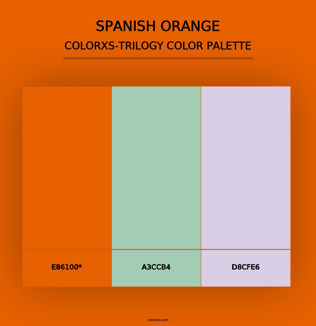 Spanish Orange - Colorxs Trilogy Palette