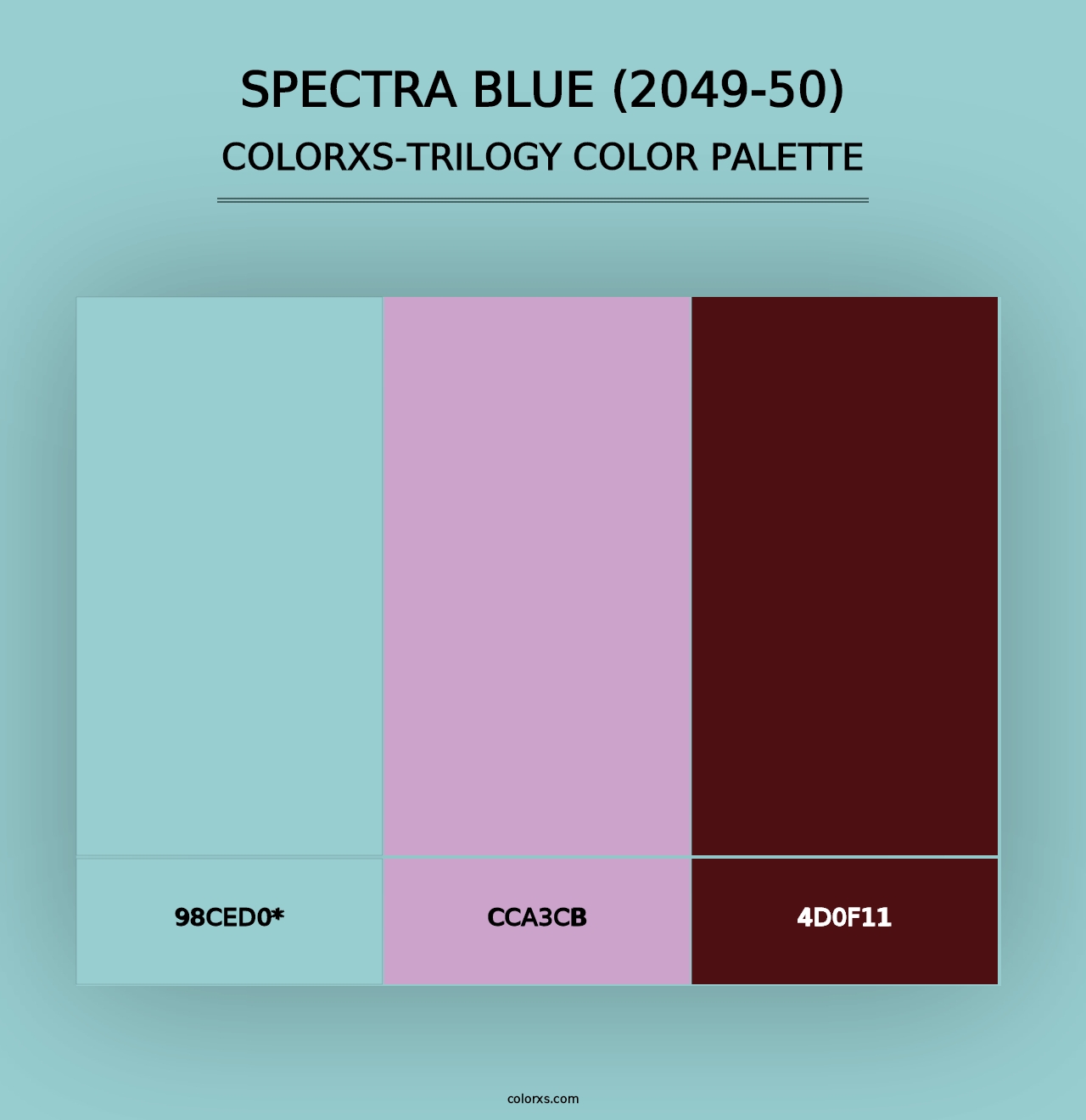 Spectra Blue (2049-50) - Colorxs Trilogy Palette