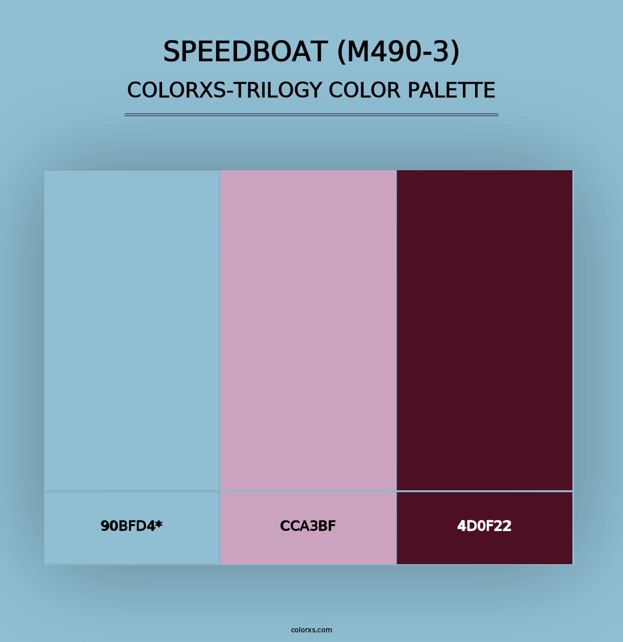 Speedboat (M490-3) - Colorxs Trilogy Palette