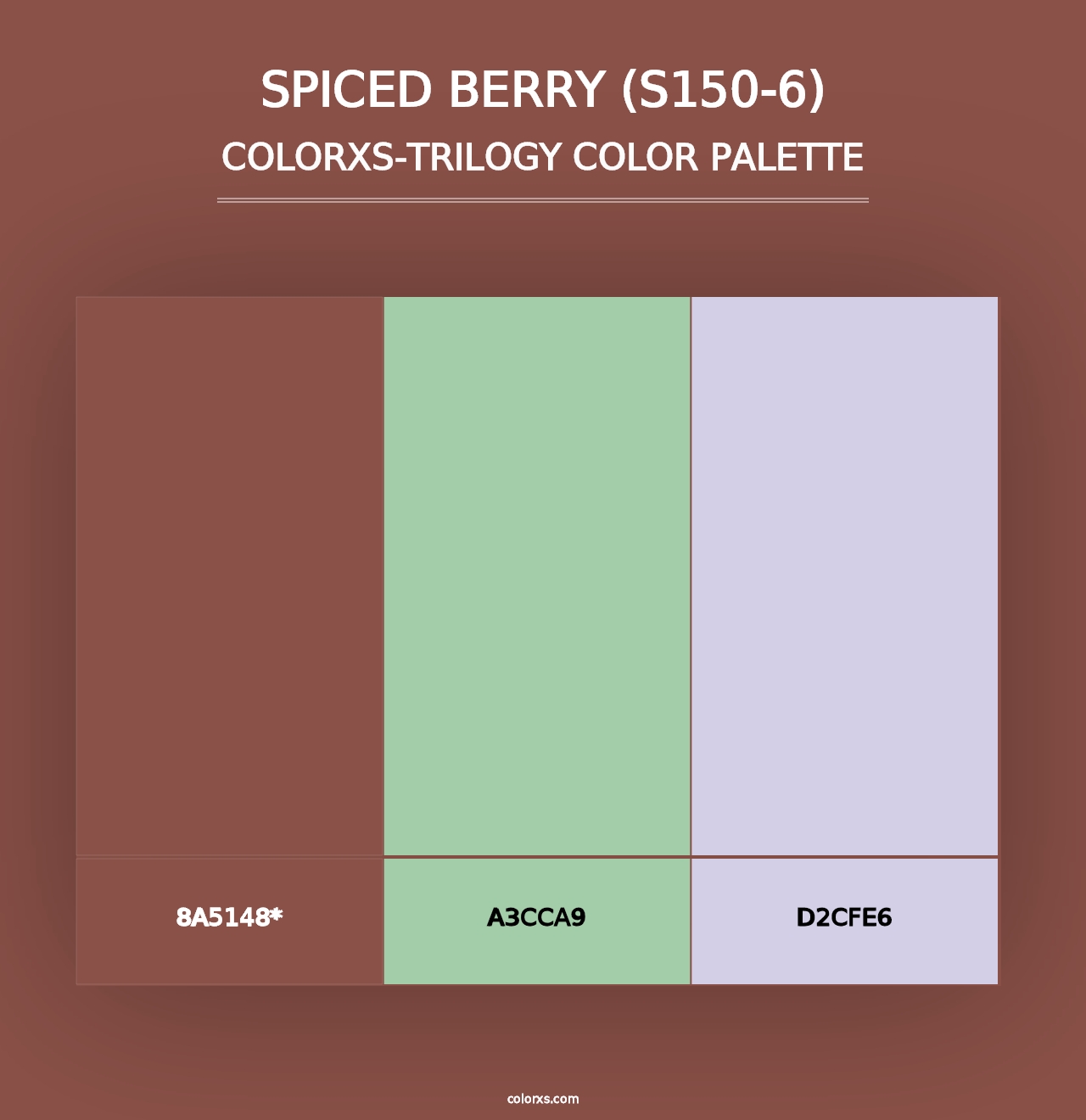 Spiced Berry (S150-6) - Colorxs Trilogy Palette