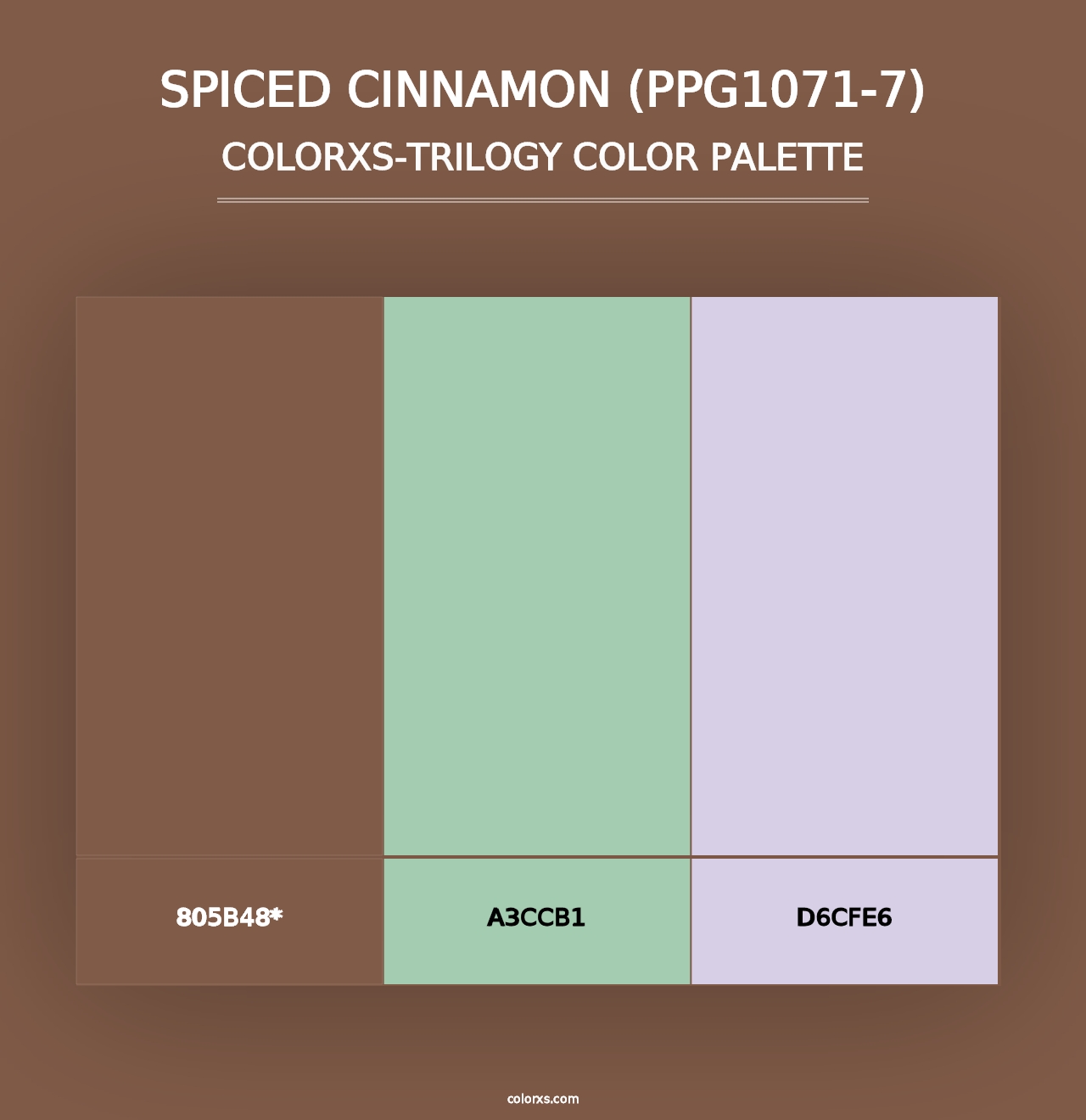 Spiced Cinnamon (PPG1071-7) - Colorxs Trilogy Palette