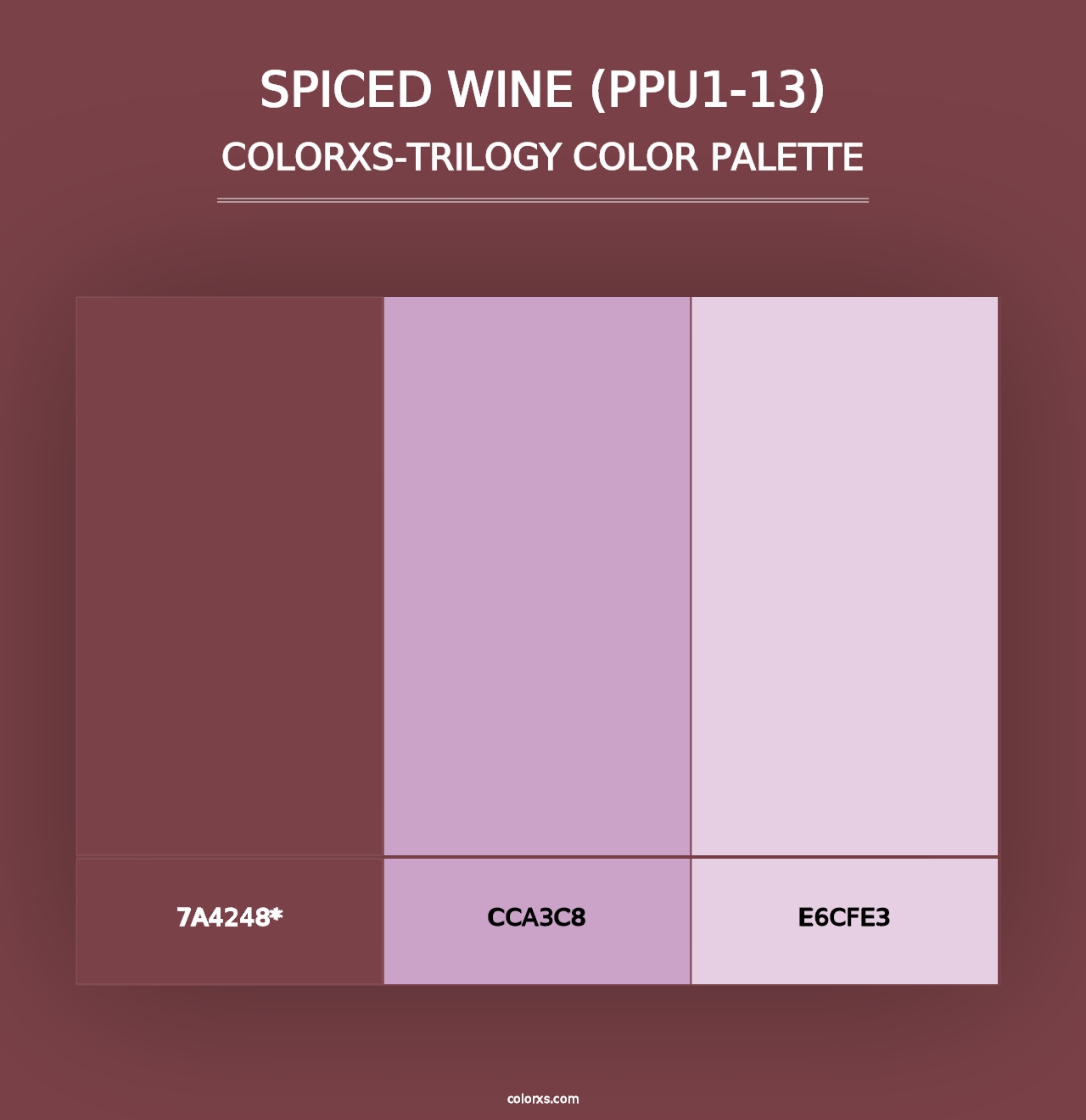 Spiced Wine (PPU1-13) - Colorxs Trilogy Palette