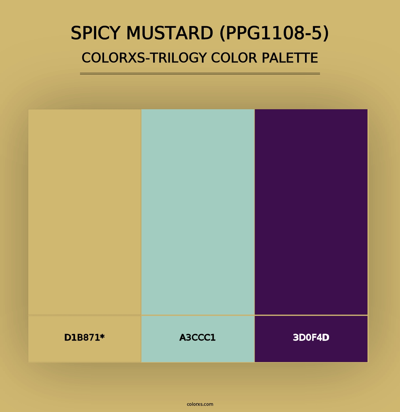 Spicy Mustard (PPG1108-5) - Colorxs Trilogy Palette