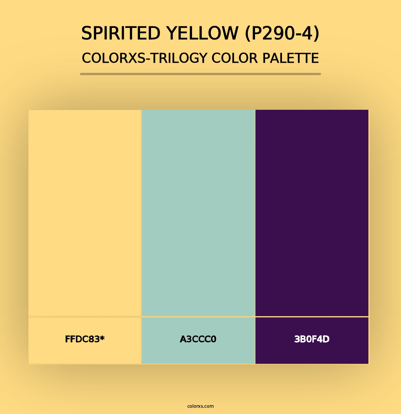 Spirited Yellow (P290-4) - Colorxs Trilogy Palette