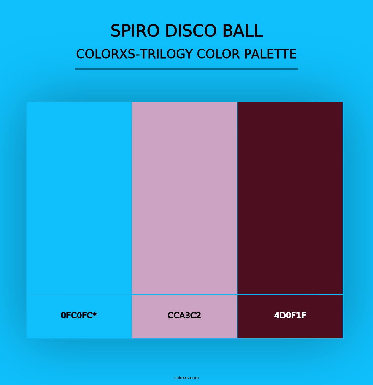 Spiro Disco Ball - Colorxs Trilogy Palette