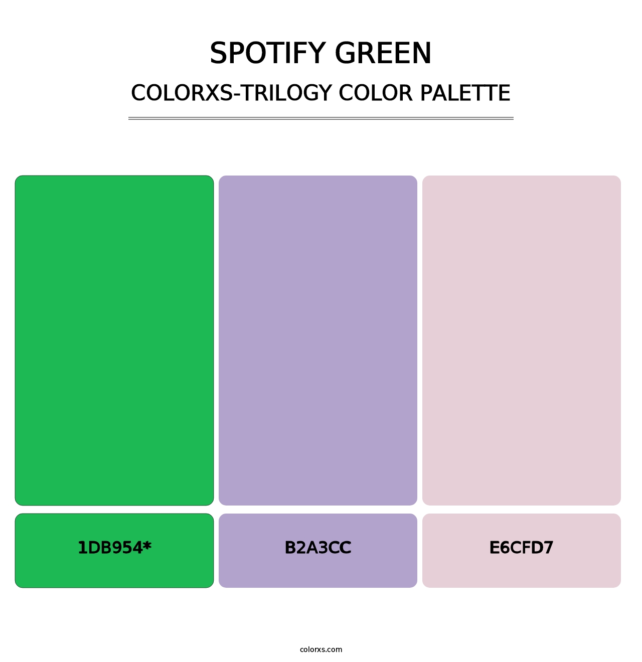 Spotify Green - Colorxs Trilogy Palette