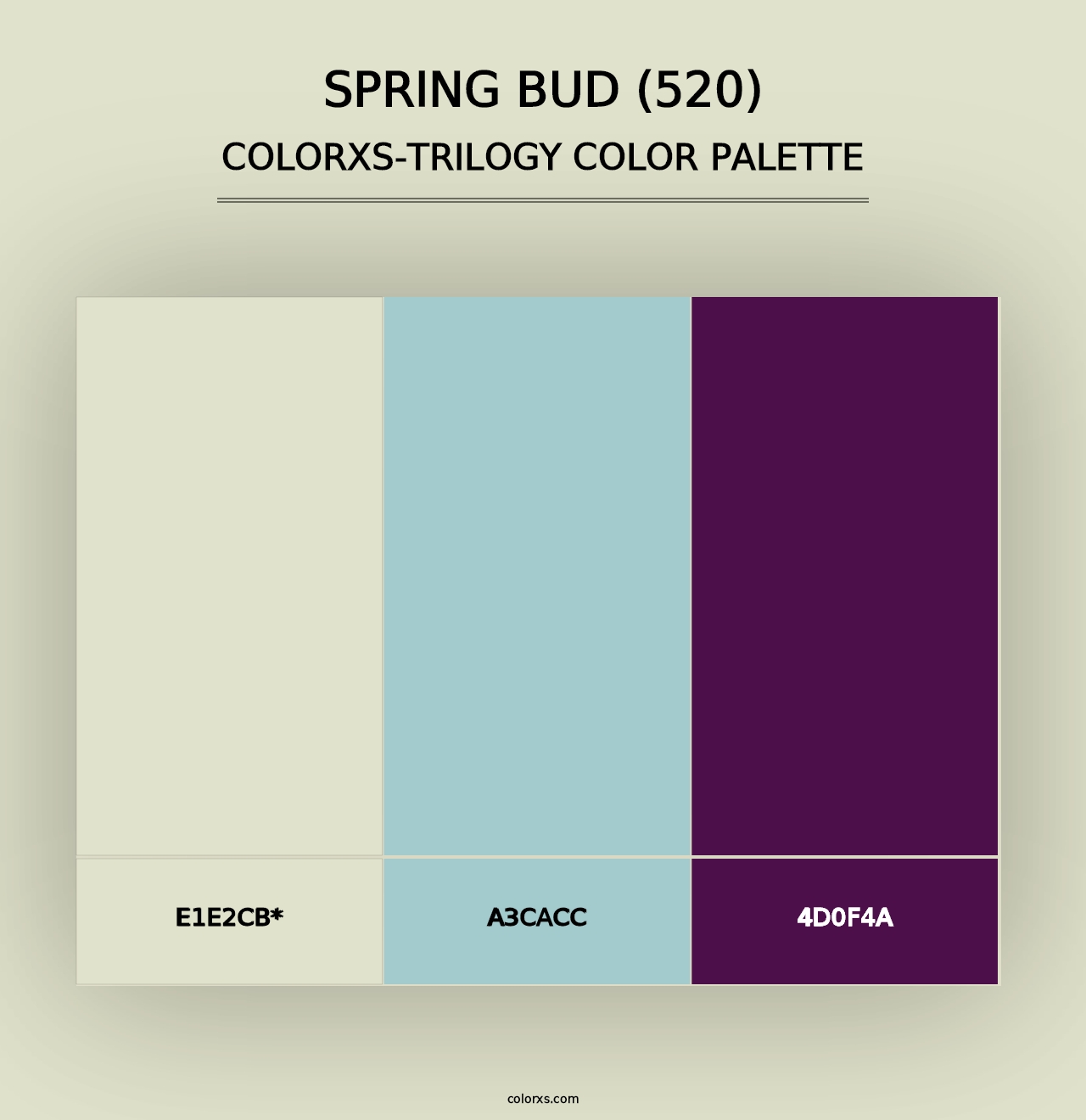 Spring Bud (520) - Colorxs Trilogy Palette