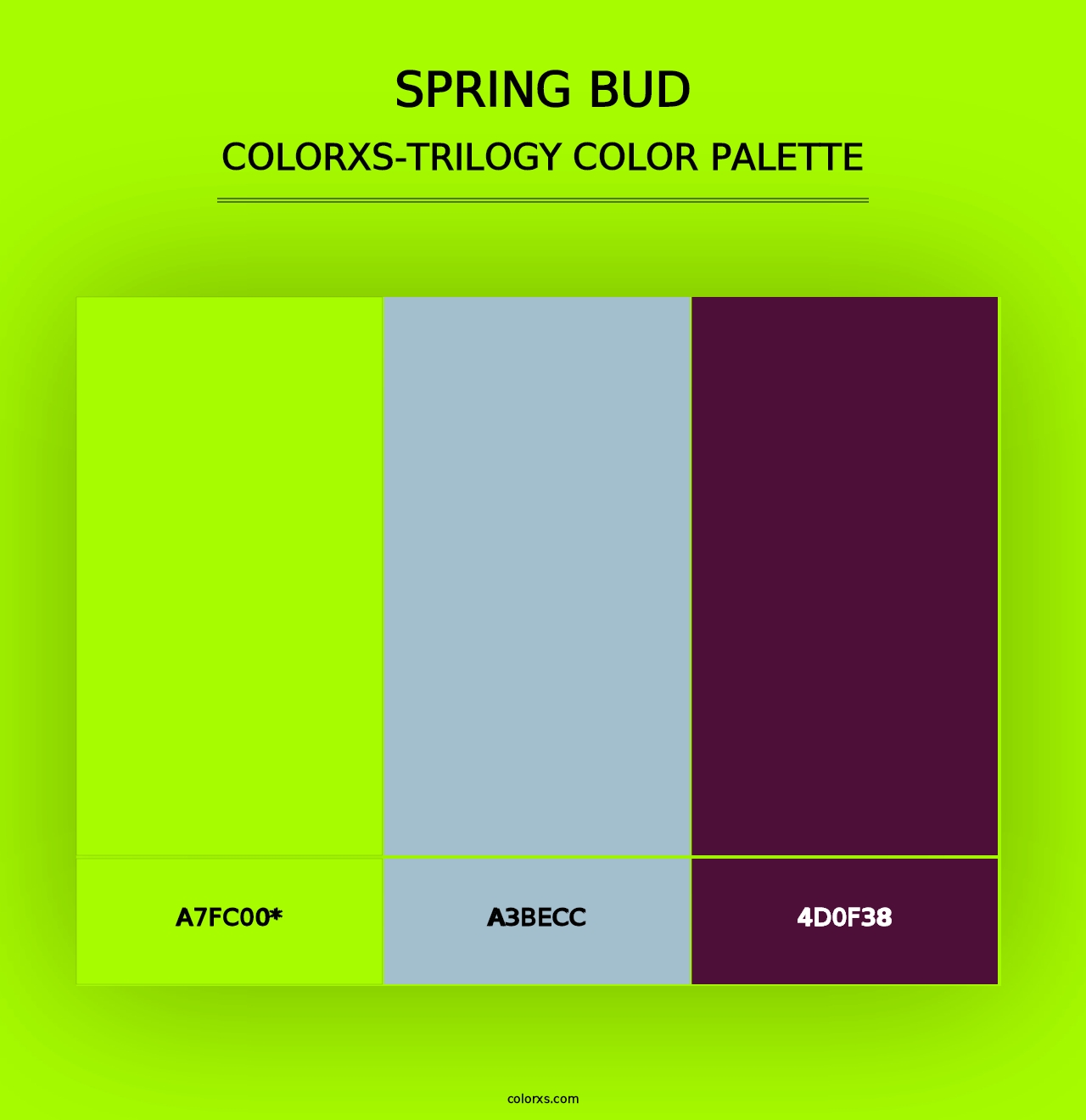 Spring Bud - Colorxs Trilogy Palette