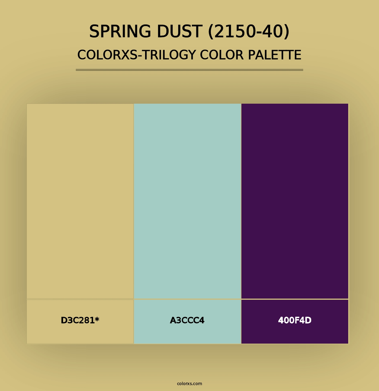 Spring Dust (2150-40) - Colorxs Trilogy Palette