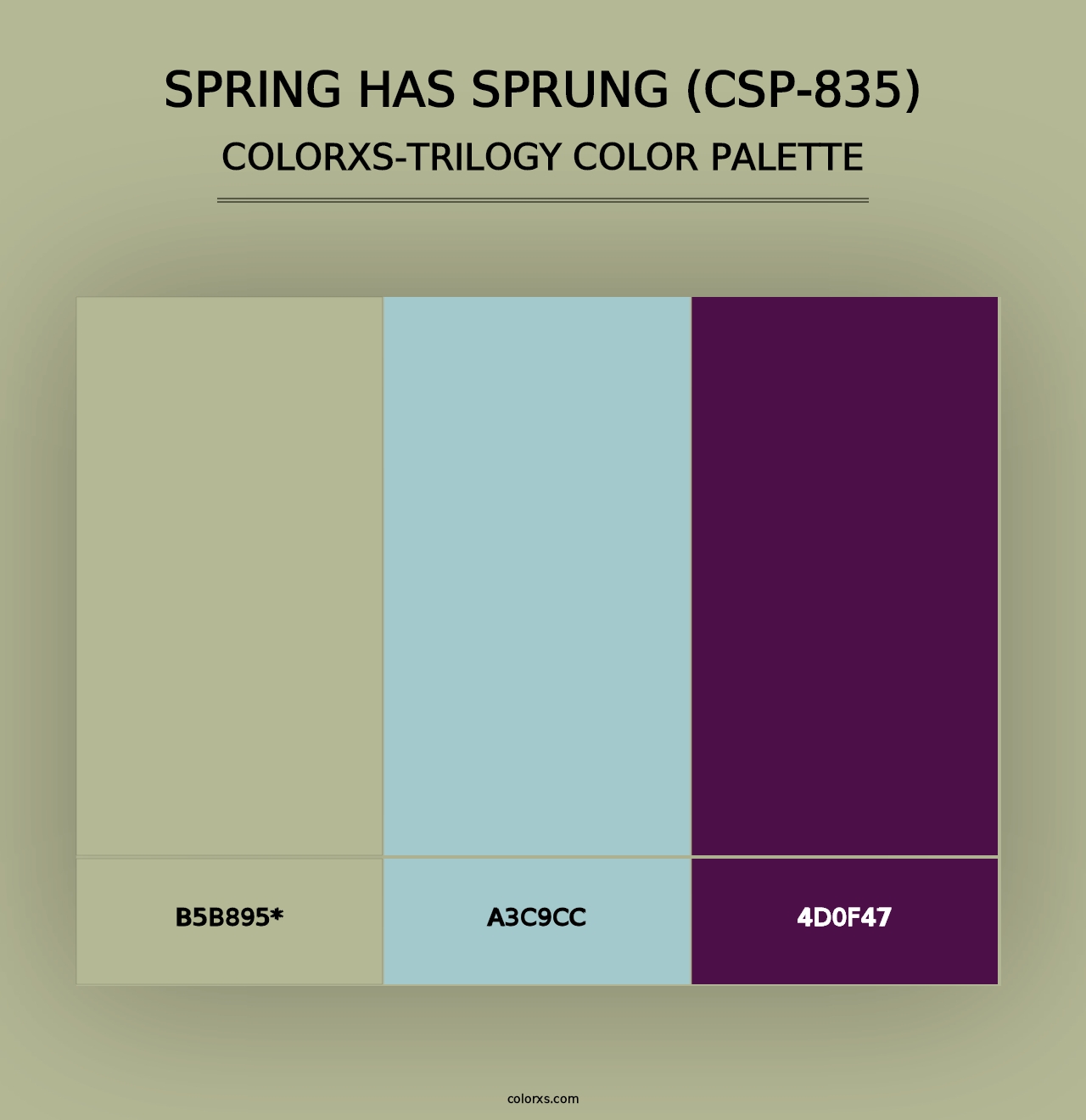 Spring has Sprung (CSP-835) - Colorxs Trilogy Palette