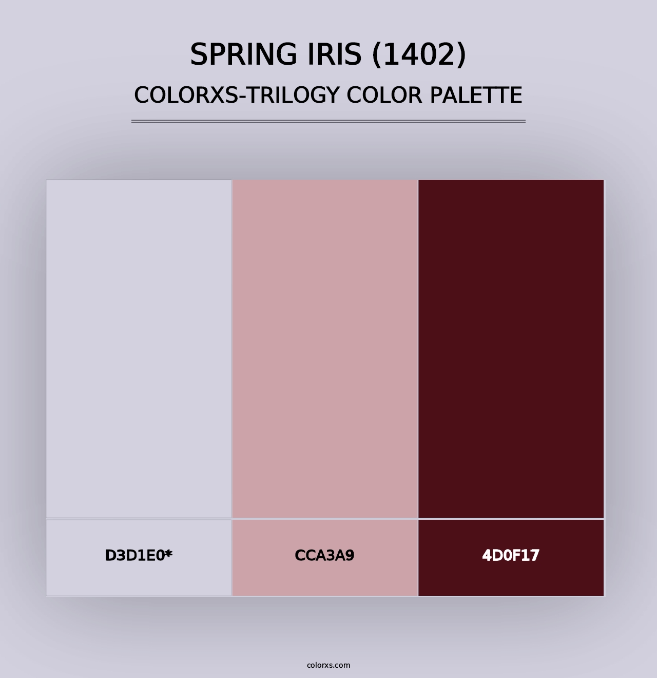 Spring Iris (1402) - Colorxs Trilogy Palette