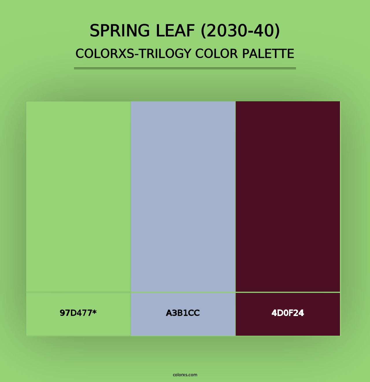 Spring Leaf (2030-40) - Colorxs Trilogy Palette