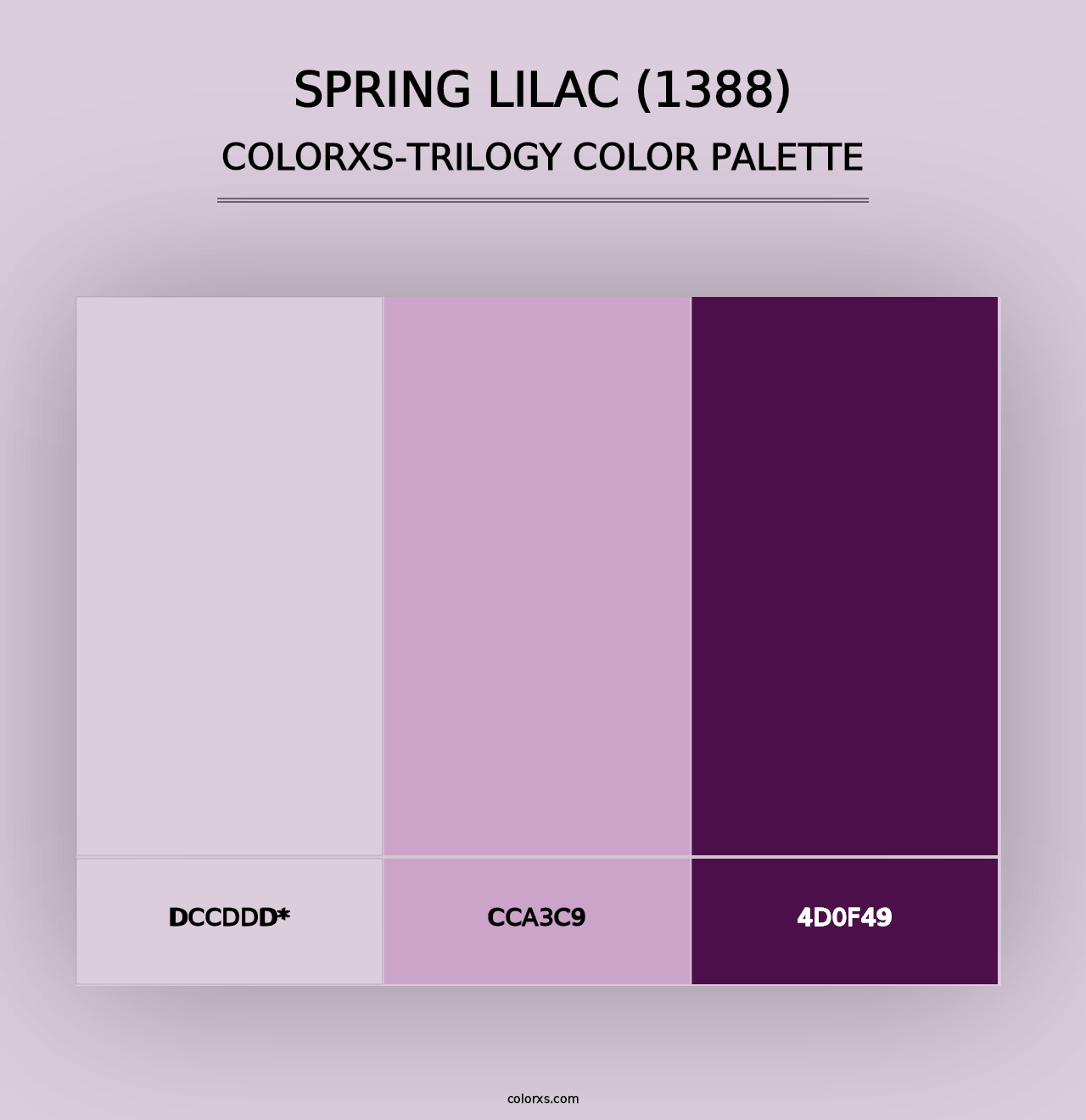 Spring Lilac (1388) - Colorxs Trilogy Palette