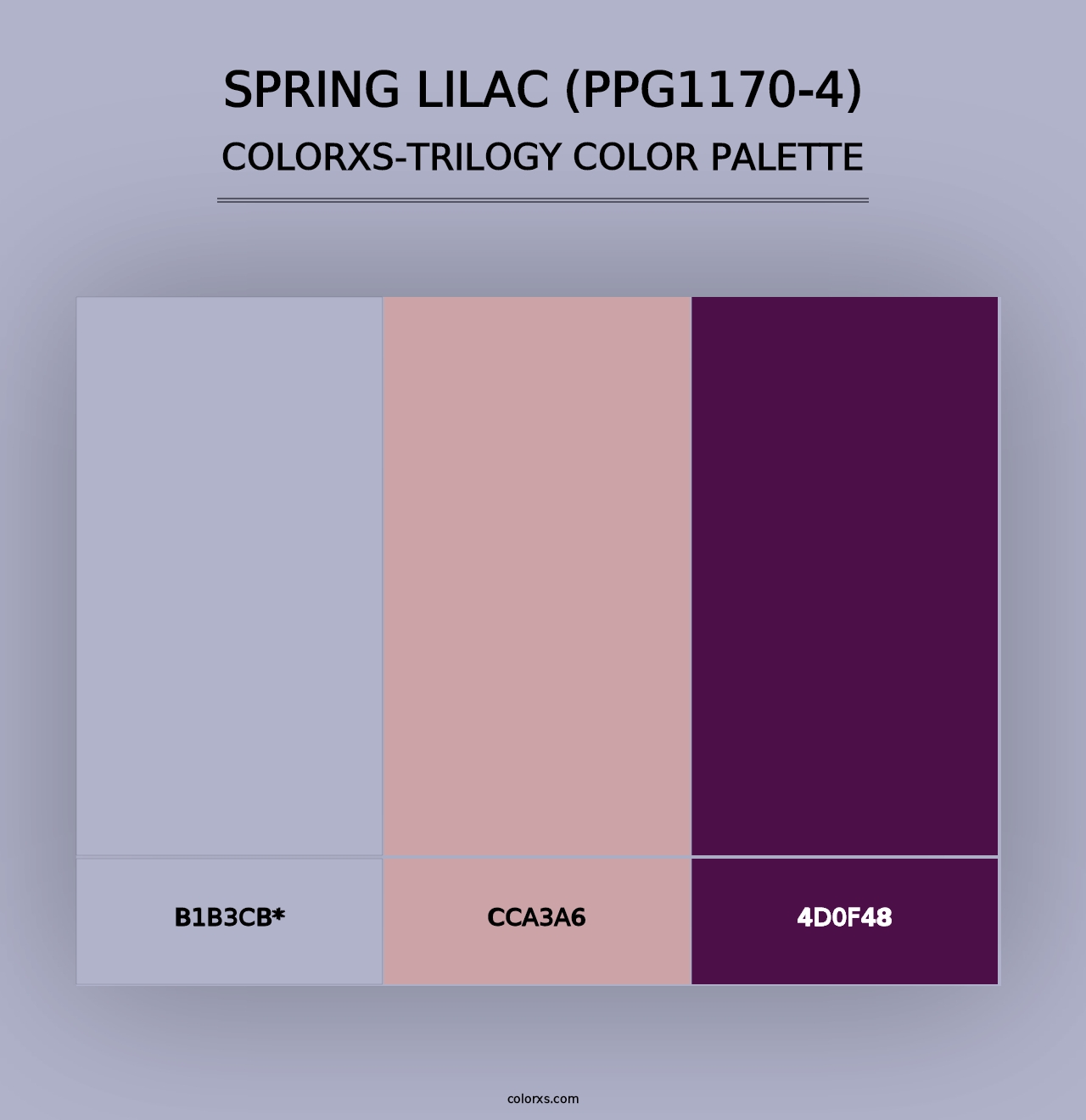 Spring Lilac (PPG1170-4) - Colorxs Trilogy Palette