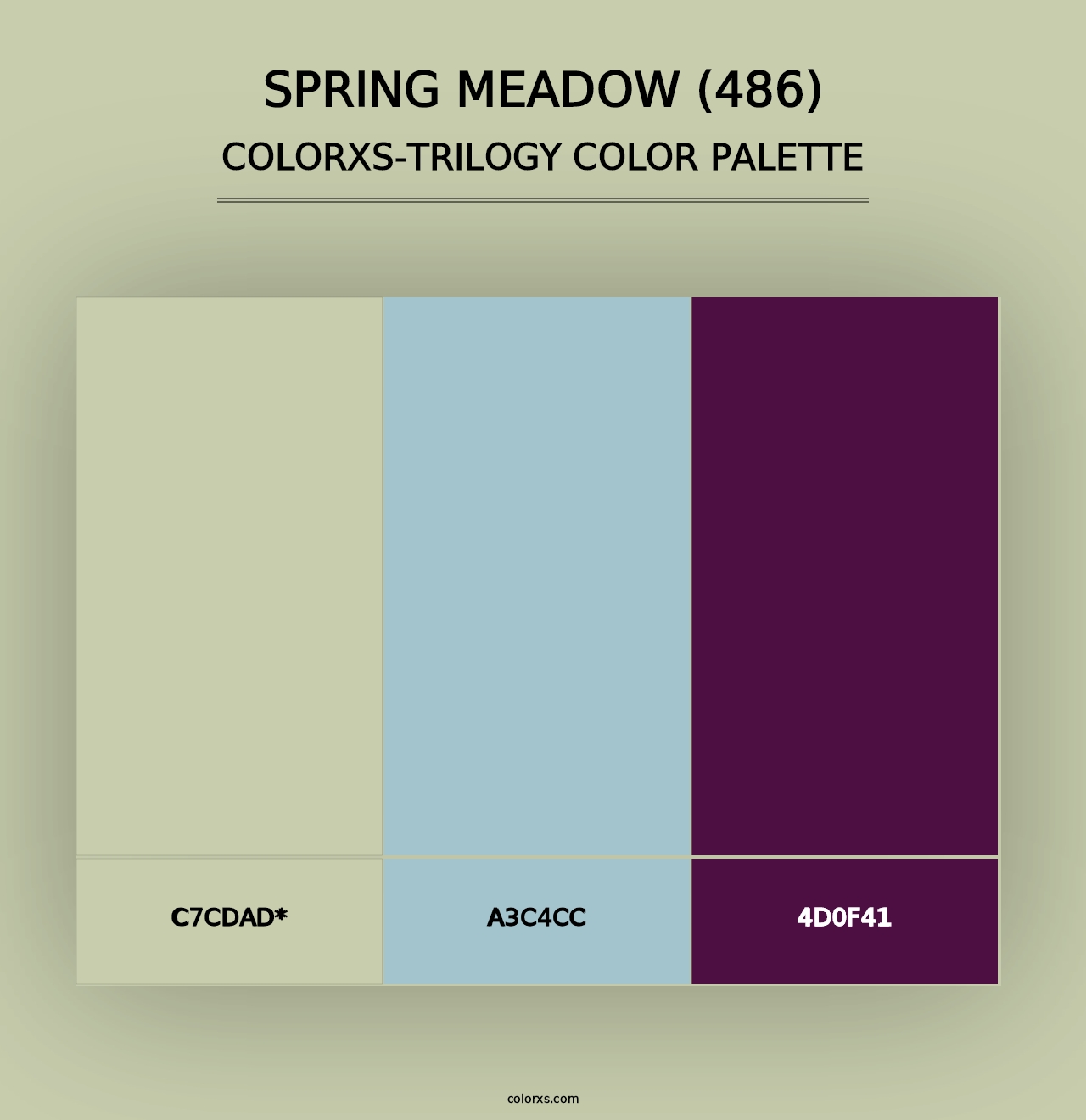 Spring Meadow (486) - Colorxs Trilogy Palette