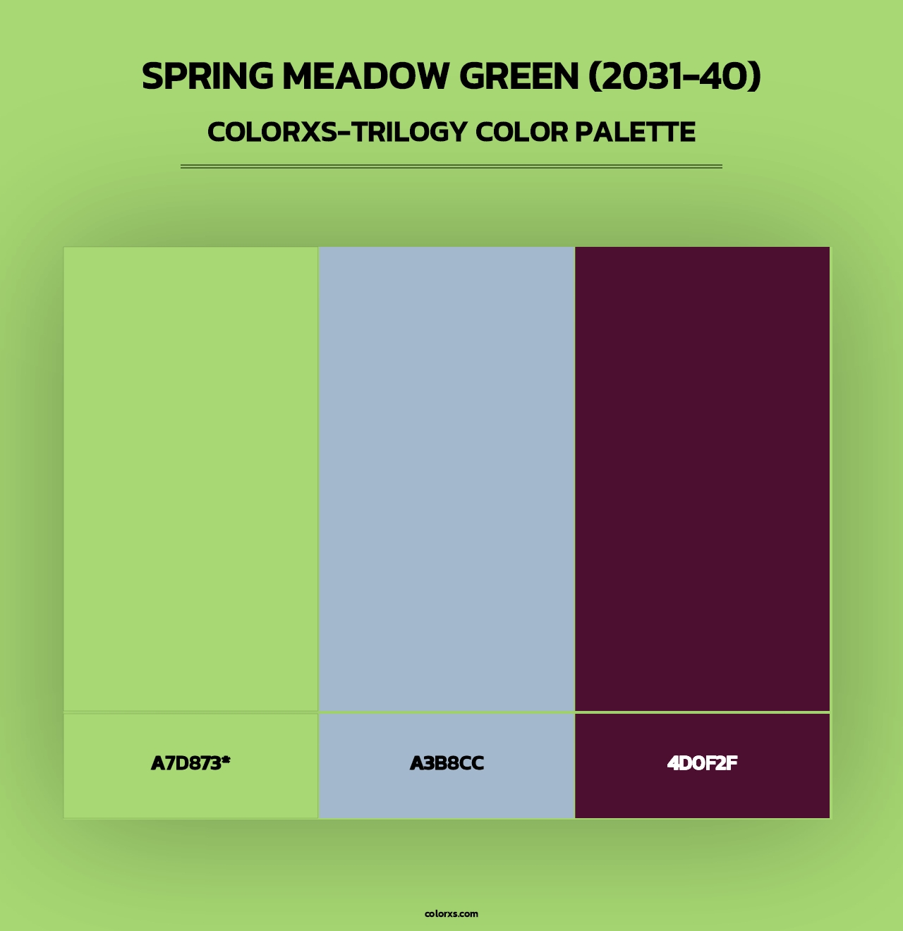 Spring Meadow Green (2031-40) - Colorxs Trilogy Palette