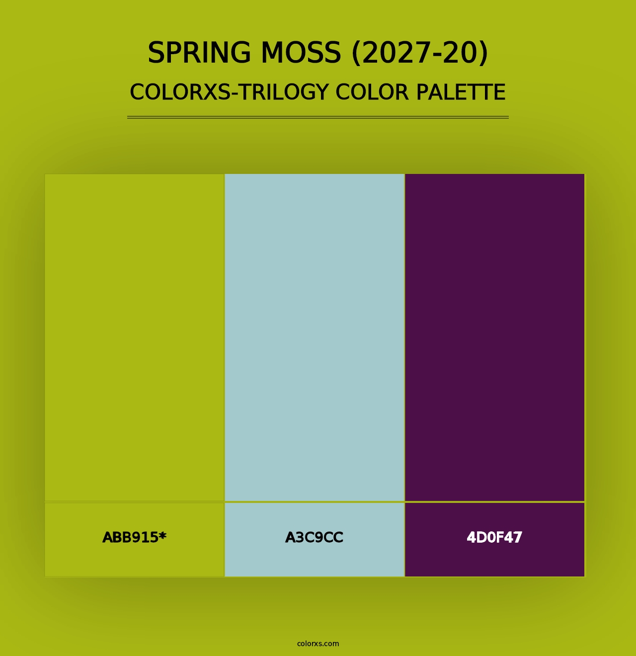 Spring Moss (2027-20) - Colorxs Trilogy Palette