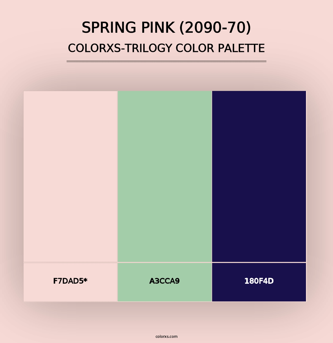 Spring Pink (2090-70) - Colorxs Trilogy Palette